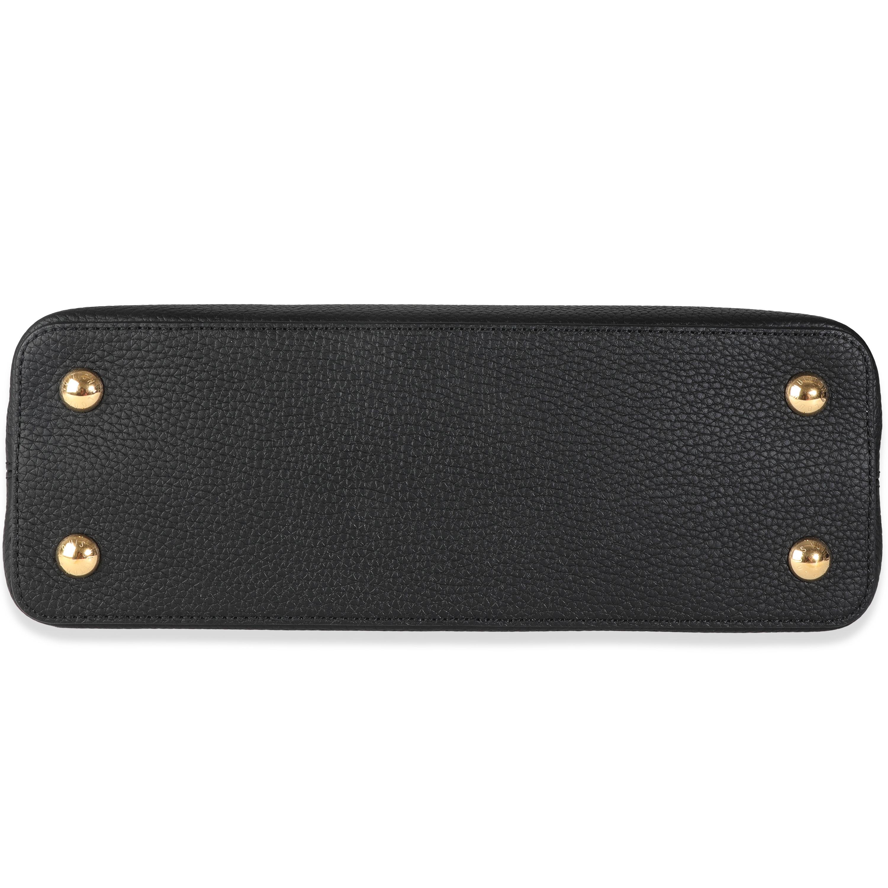 Louis Vuitton x TM Black Taurillon Capucines MM For Sale 4