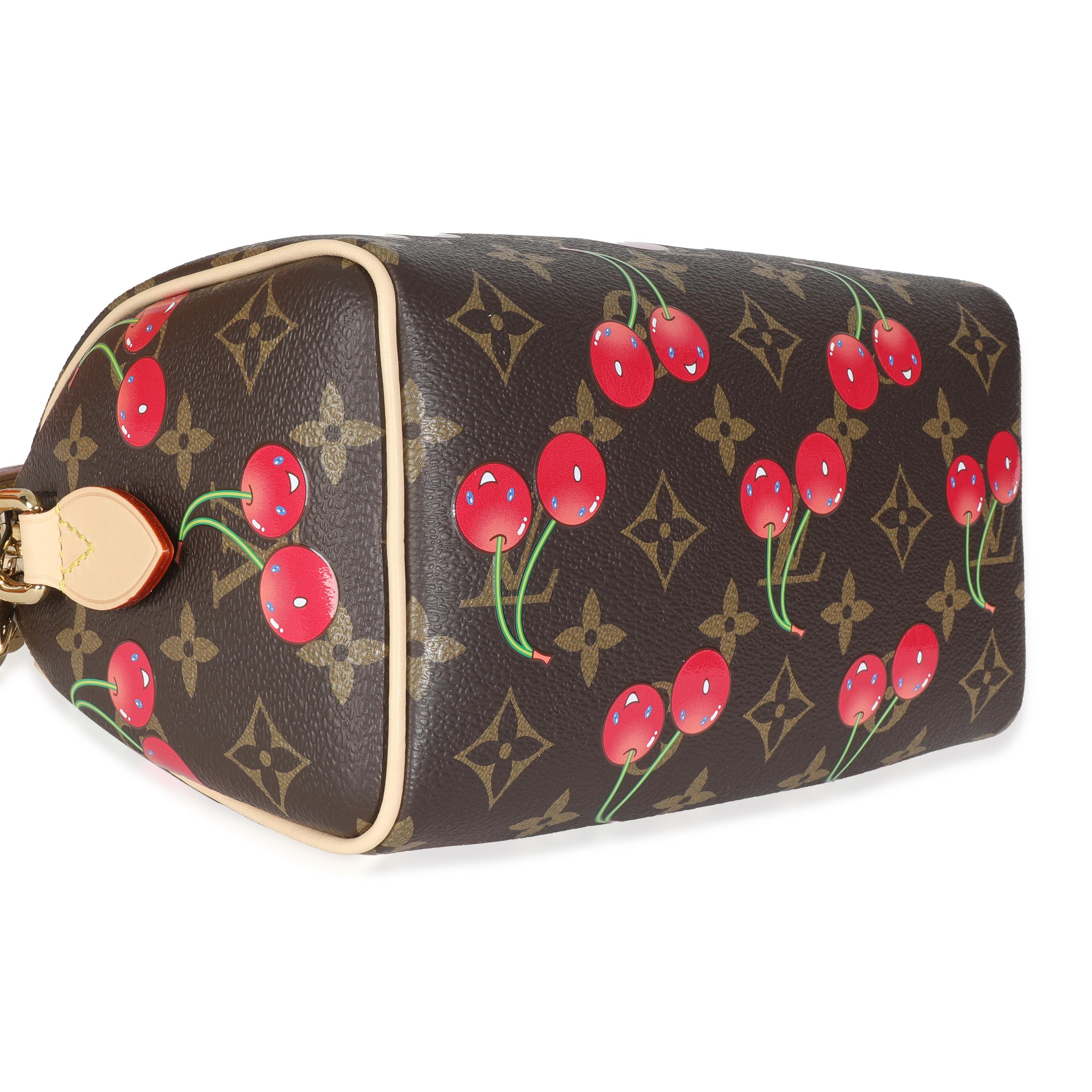 Louis Vuitton x TM Monogram Cerises Canvas Speedy Bandouliere 20 in vendita 2