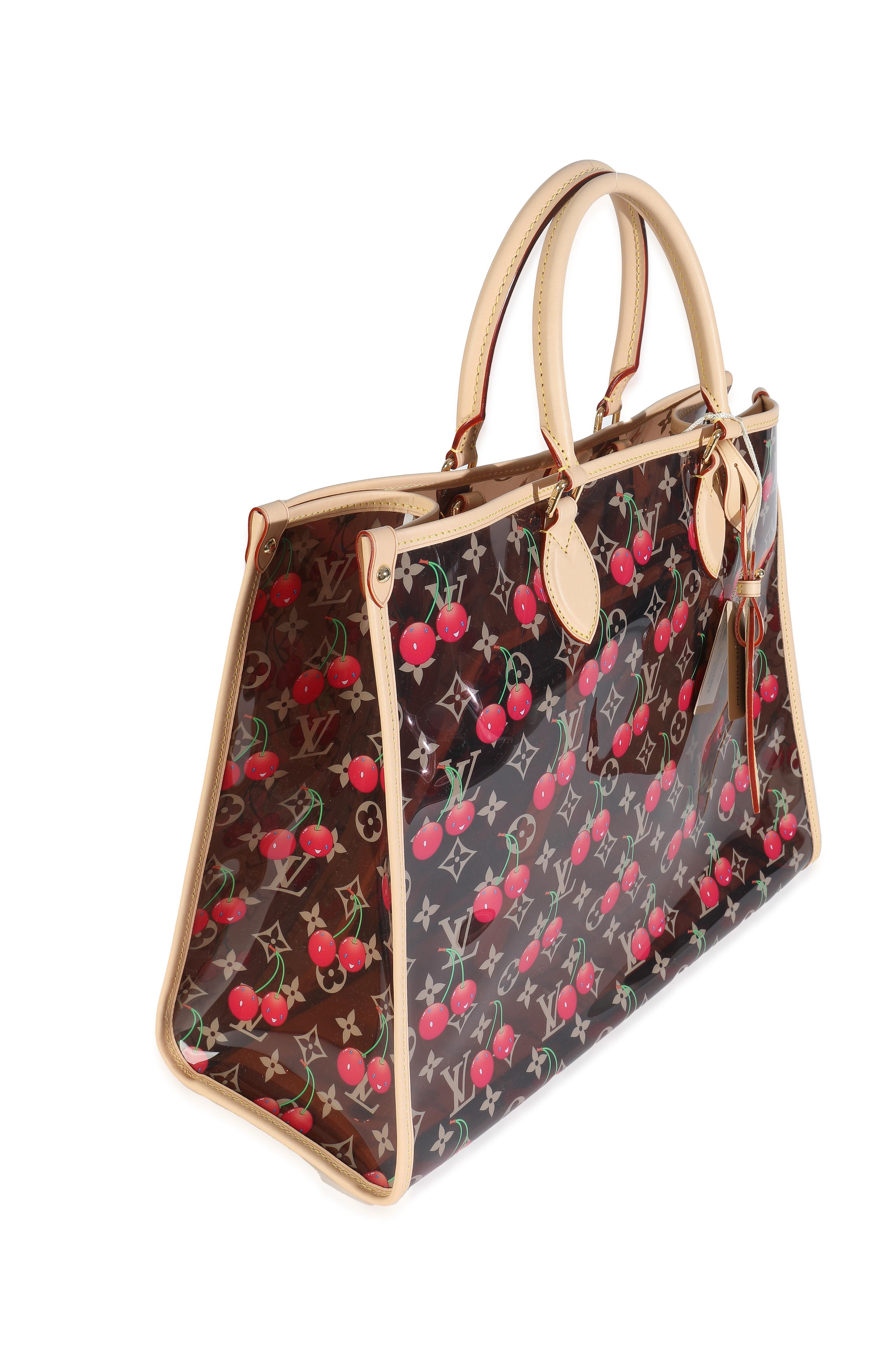 Louis Vuitton x TM Monogram Kirsche Kristall Onthego GM (Schwarz) im Angebot