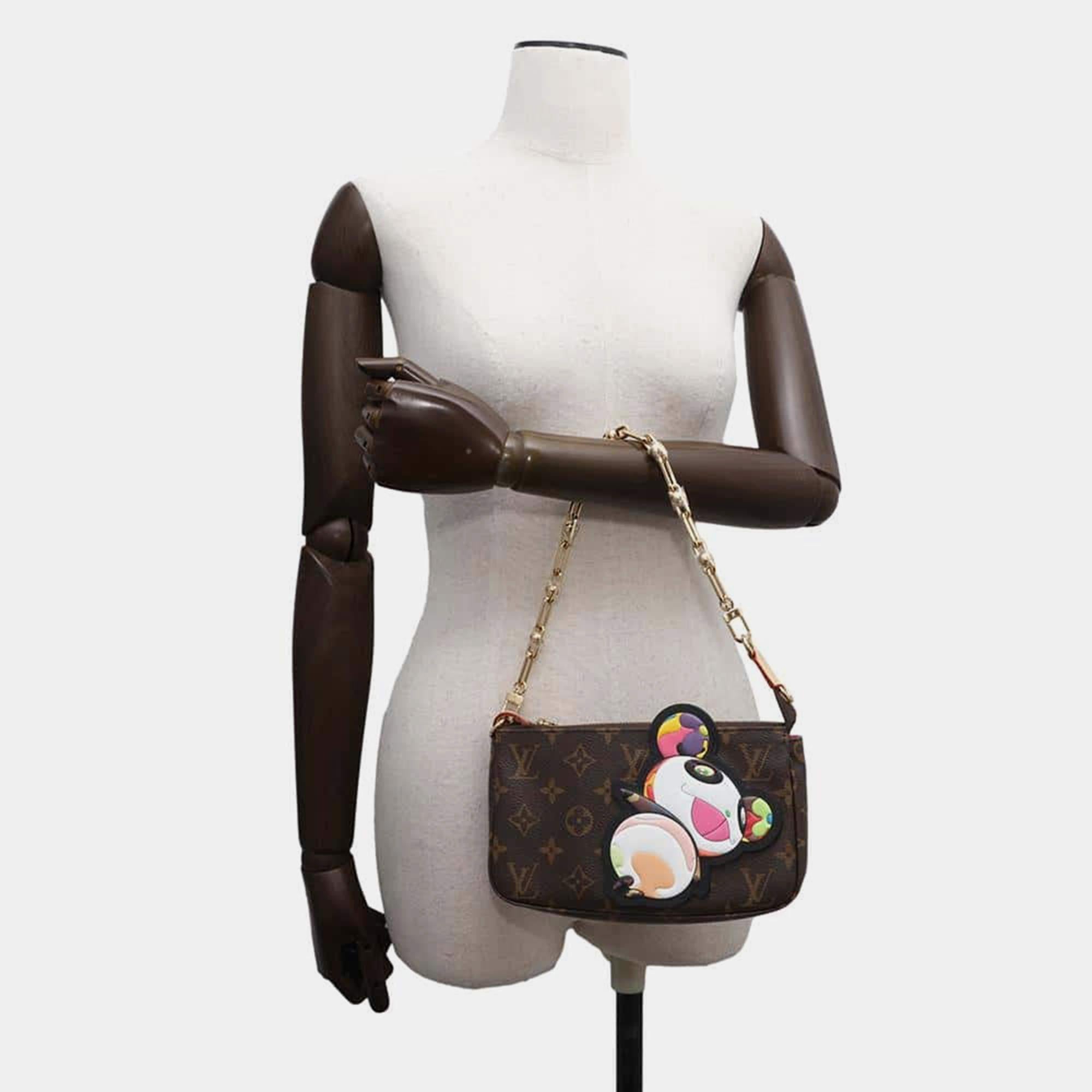 Louis Vuitton X TM Monogram Panda Pochette Accessoires Bag For Sale 5