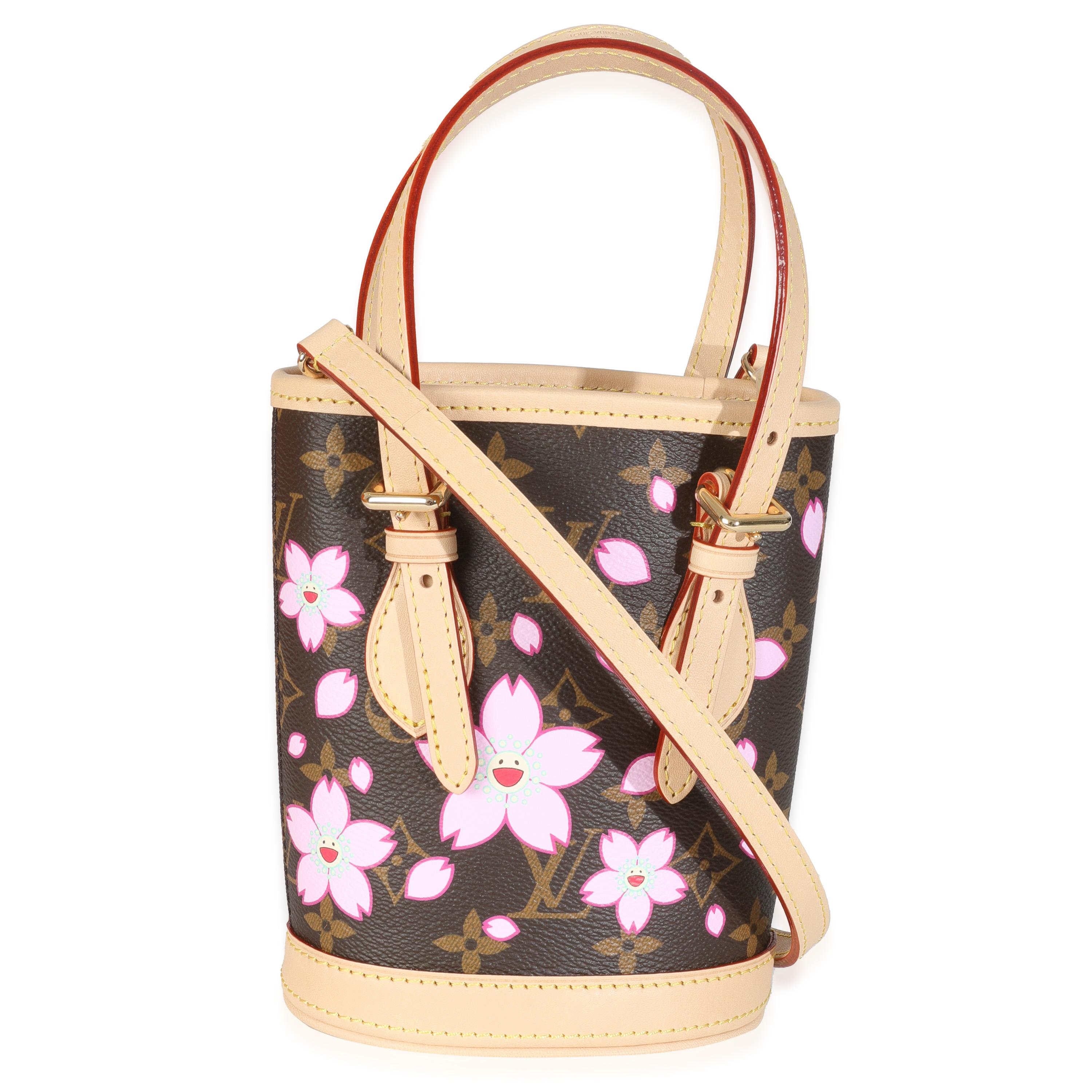 Listing Title: Louis Vuitton x TM Sakura Brown Monogram Cherry Blossom Nano Bucket
SKU: Z146915
Condition: Pre-owned 
Handbag Condition: Pristine
Condition Comments: Item has no indication of wear.  Final sale.
Brand: Louis Vuitton
Model: Nano