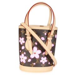 Louis Vuitton x TM Sakura Brown Monogram Cherry Blossom Nano Bucket