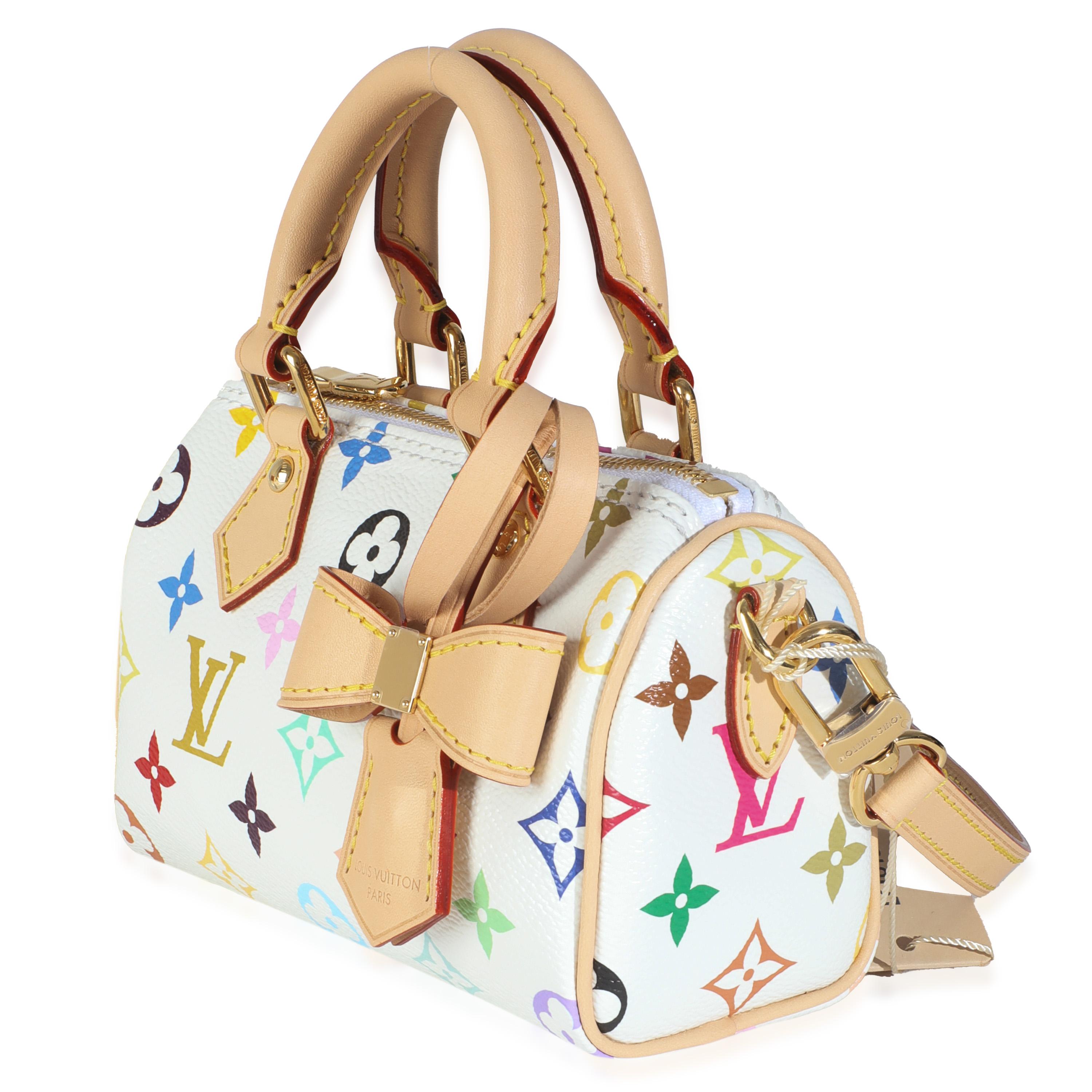 De las mujeres Louis Vuitton x TM Blanco Monograma Multicolor Nano Speedy NM en venta