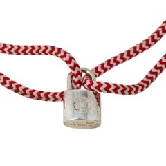 Louis Vuitton x UNICEF Sterling Silver Padlock Charm Lockit Bracelet