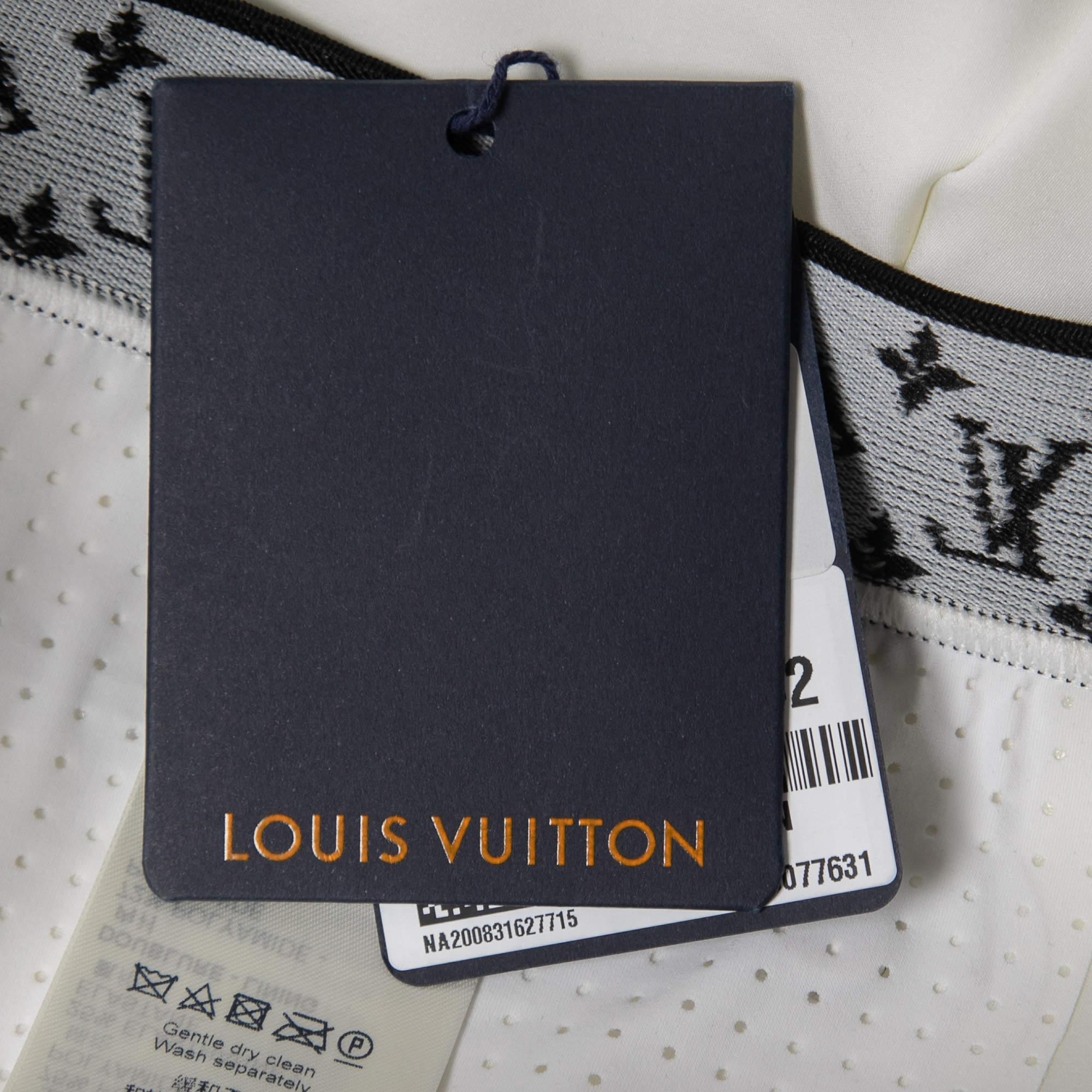 Louis Vuitton X URS Fischer White Jersey Flight Mode Cycling Shorts L In New Condition In Dubai, Al Qouz 2