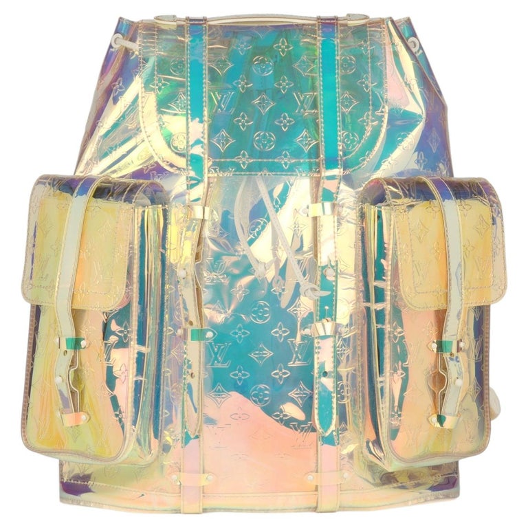 louis vuitton backpack prism Christopher Limited Edition Monogram PVC GM Clear 8070656 Louis Vuitton x Virgil Abloh