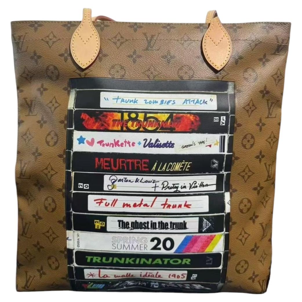 Louis Vuitton x Virgil Abloh Monogram Canvas "Video Tape" Carry It Tote Bag For Sale