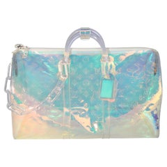 Louis Vuitton x Virgil Abloh Monograma PVC Prisma Keepall Bandouliére 50