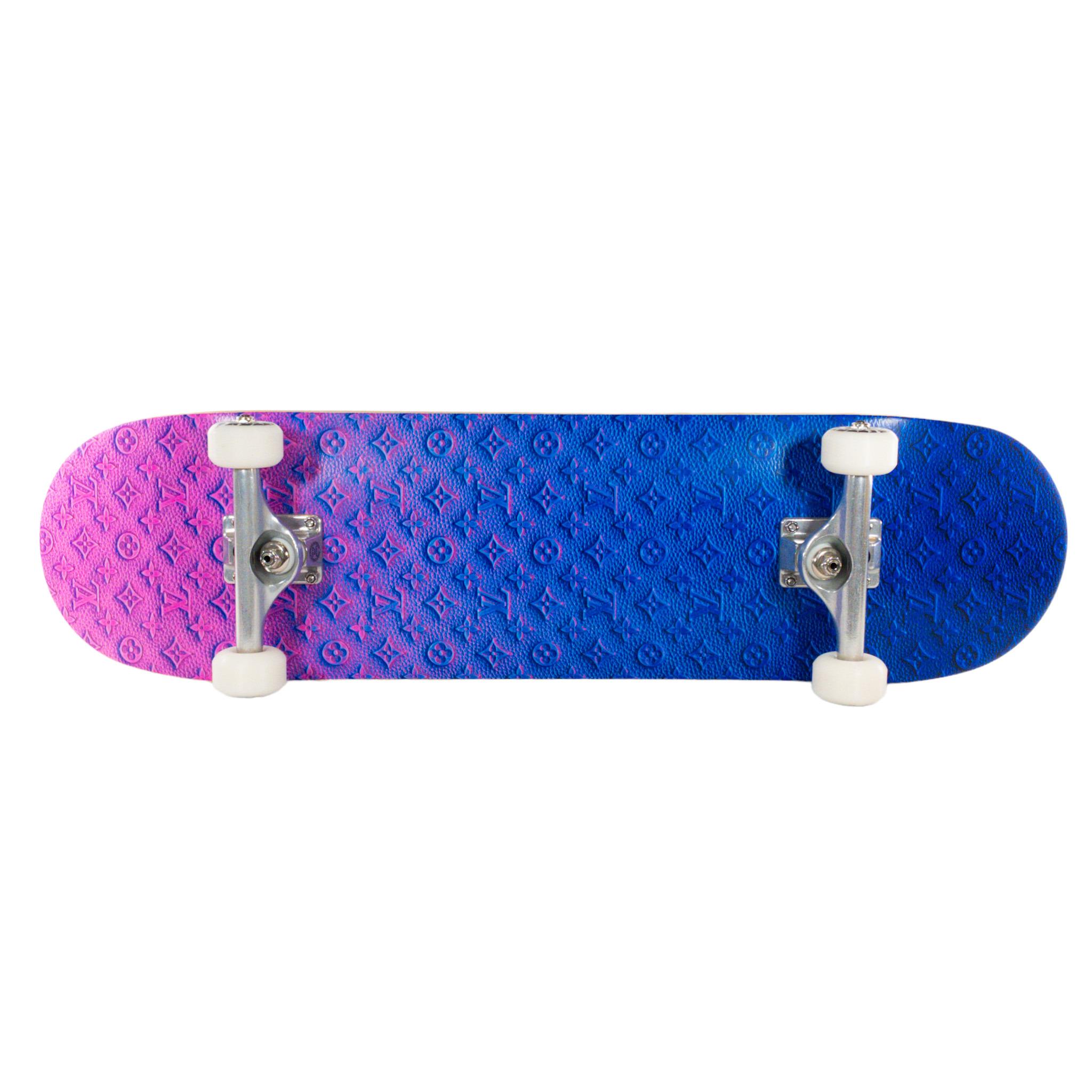 Louis Vuitton x Virgil Abloh Neon Monogram Skateboard, 2022

This is an authentic Louis Vuitton Neon Monogram Skateboard. Limited Edition from 2022 collection, designed by Virgil Abloh. Features black and multicolor textured top with printed