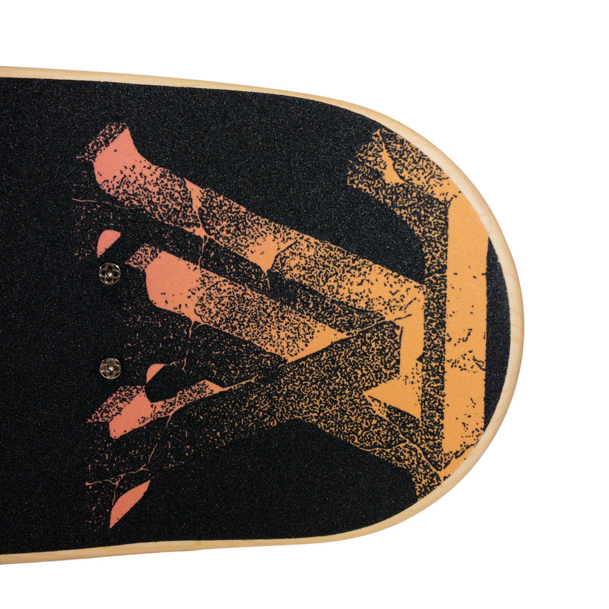Noir Skateboard à monogrammes néon Louis Vuitton X Virgil Abloh, 2022 en vente