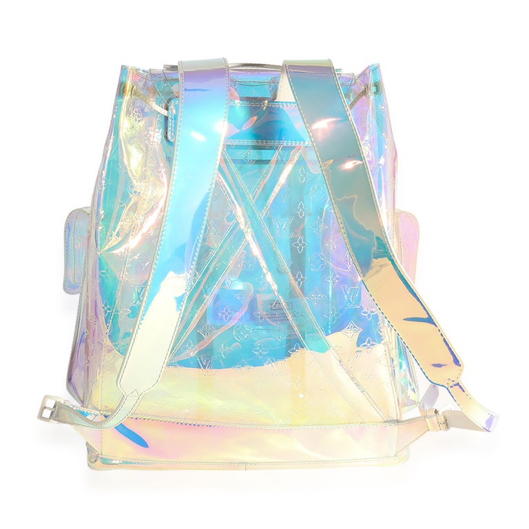 A LIMITED EDITION IRIDESCENT MONOGRAM PVC PRISM CHRISTOPHER GM BACKPACK BY  VIRGIL ABLOH