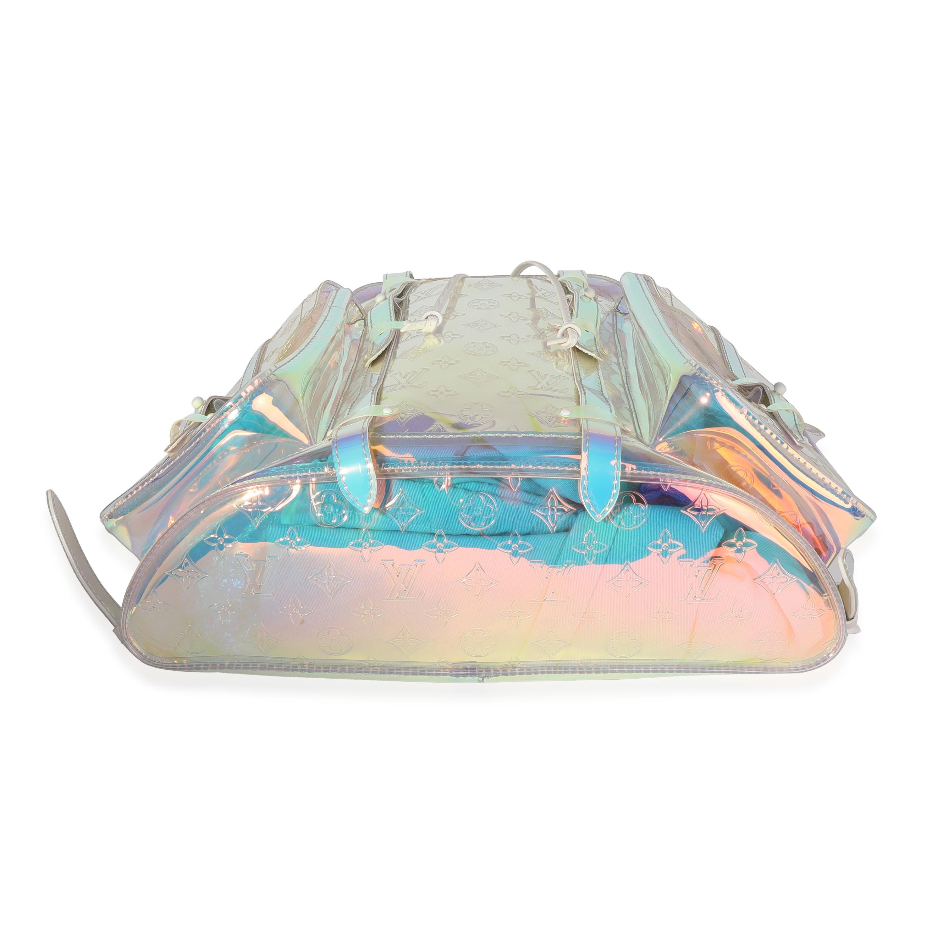 Louis Vuitton x Virgil Abloh - Sac à dos Christopher prisme en PVC Excellent état - En vente à New York, NY
