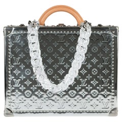 Louis Vuitton x Virgil Abloh Silver Miroir Monogram Vinyl & Vachetta Cotteville