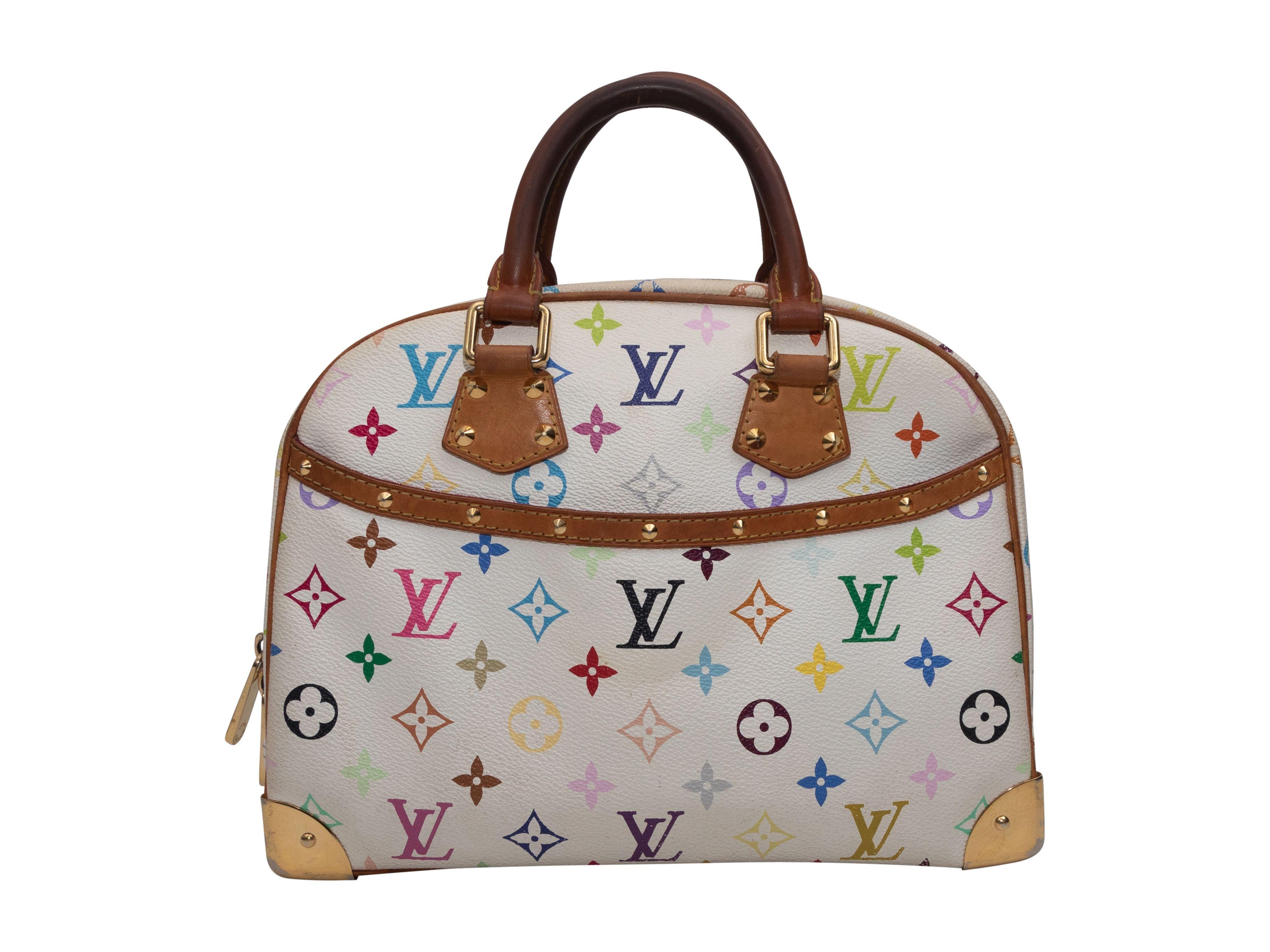 Weiße & mehrfarbige Murakami-Hose von Louis Vuitton 2004 (Grau)