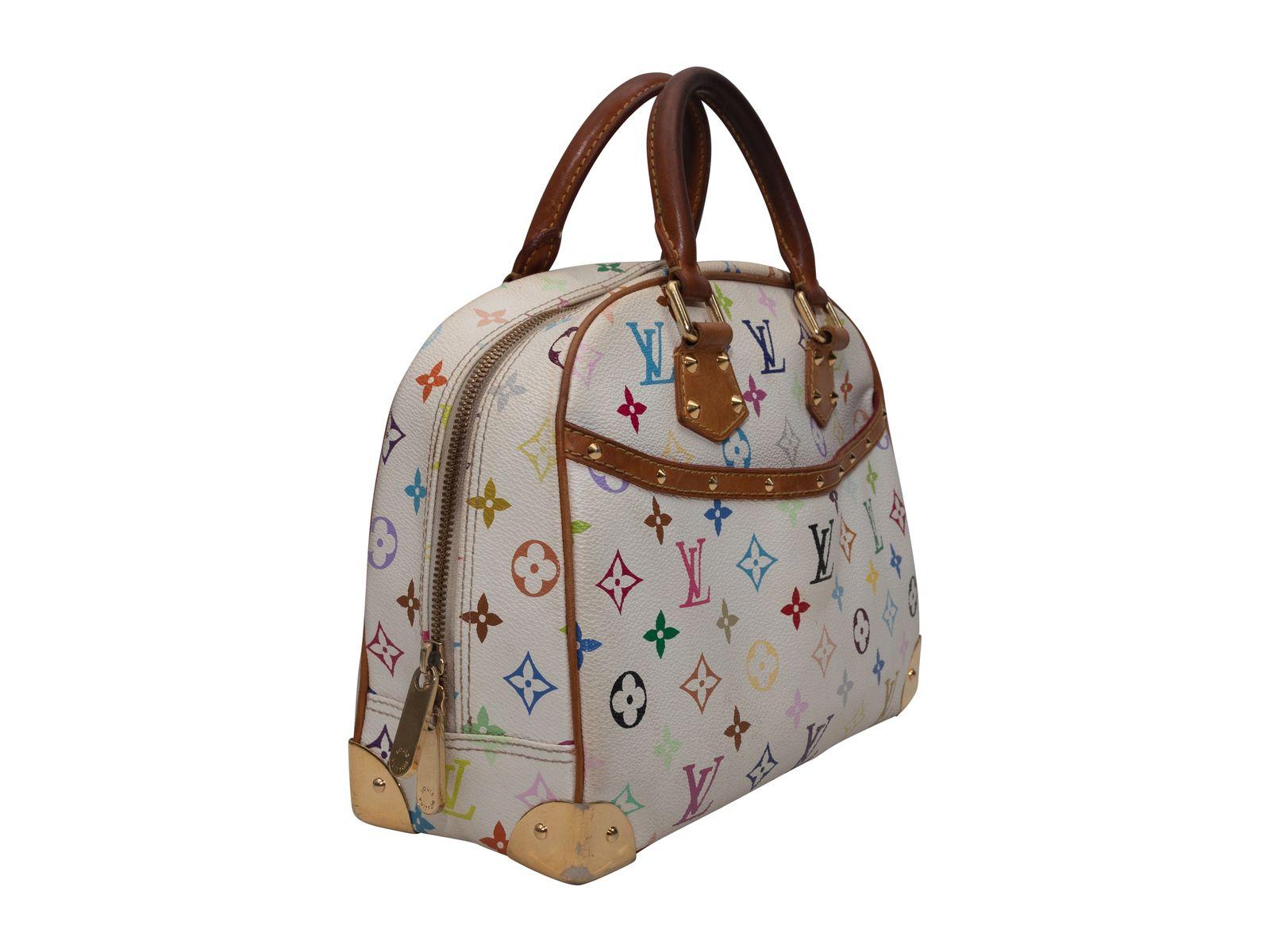 Weiße & mehrfarbige Murakami-Hose von Louis Vuitton 2004 Damen