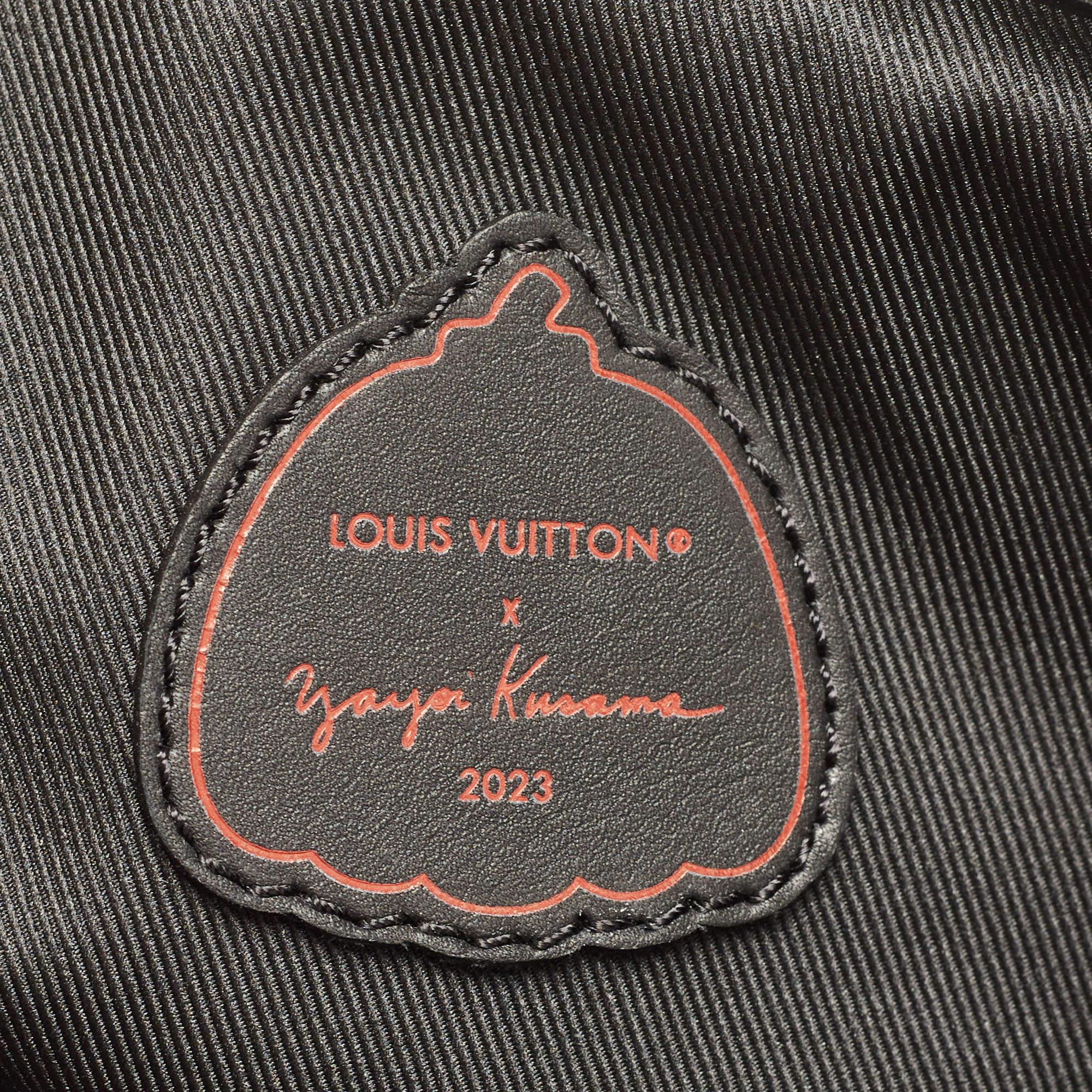 Louis Vuitton X Yayoi Kusama Black/Red Monogram Empreinte Leather Keepall 50  6