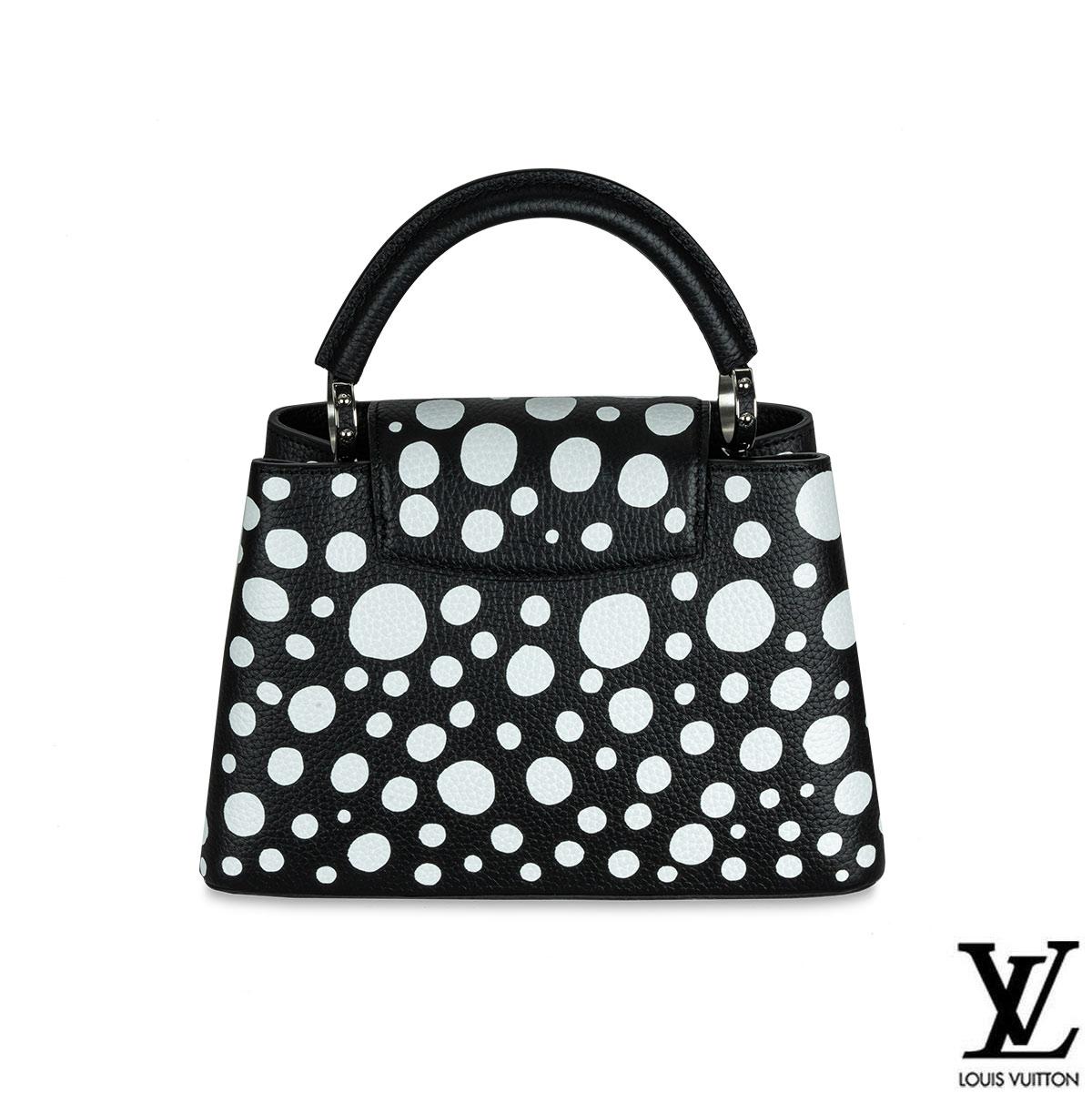 Louis Vuitton x Yayoi Kusama Capucine MM Tasche im Zustand „Hervorragend“ im Angebot in London, GB