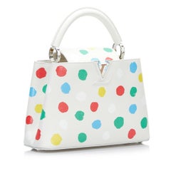 Louis Vuitton x Yayoi Kusama Capucine Painted Handbag Shoulder Bag