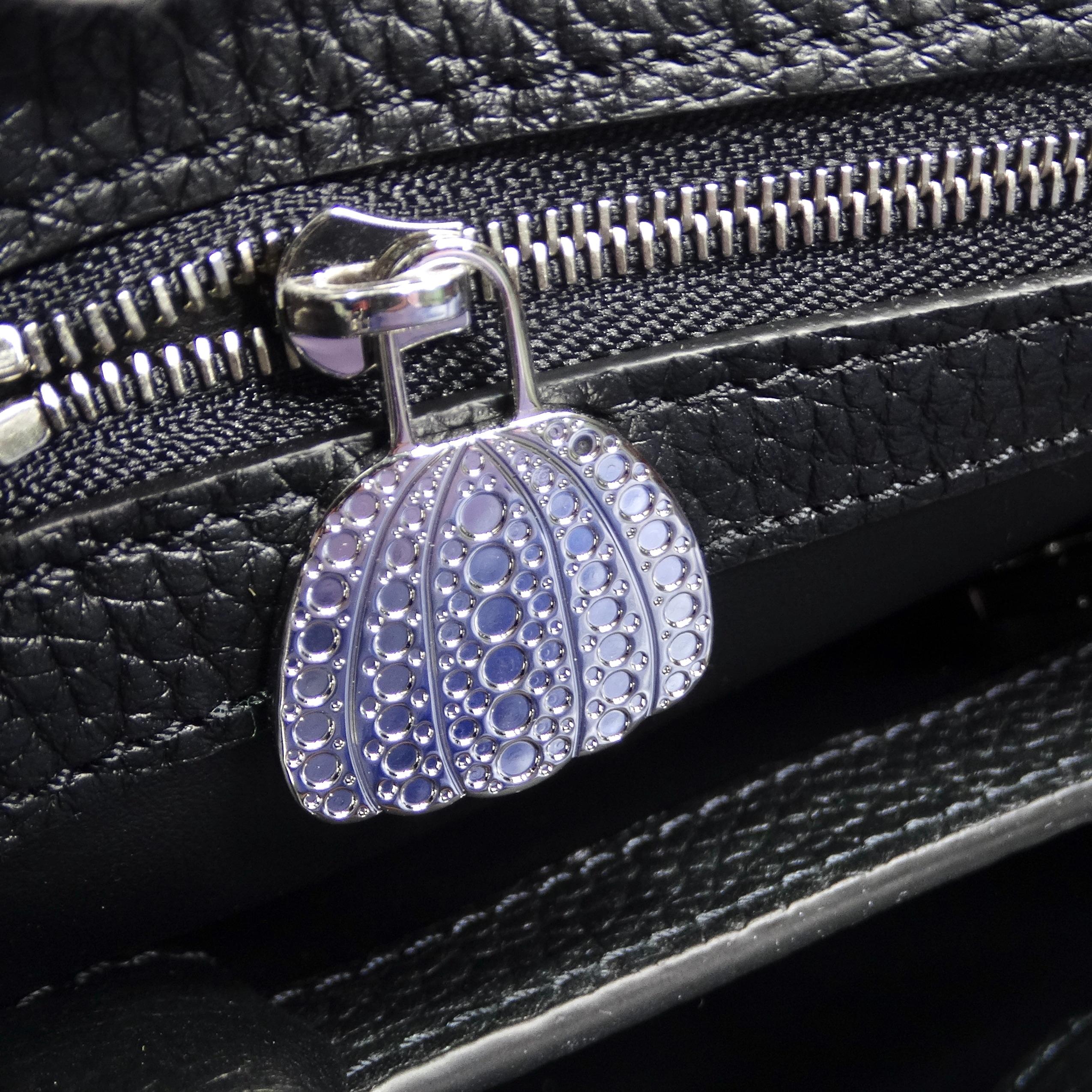 Louis Vuitton X Yayoi Kusama Infinity Dots Capucines MM Top-Handle Bag For Sale 8