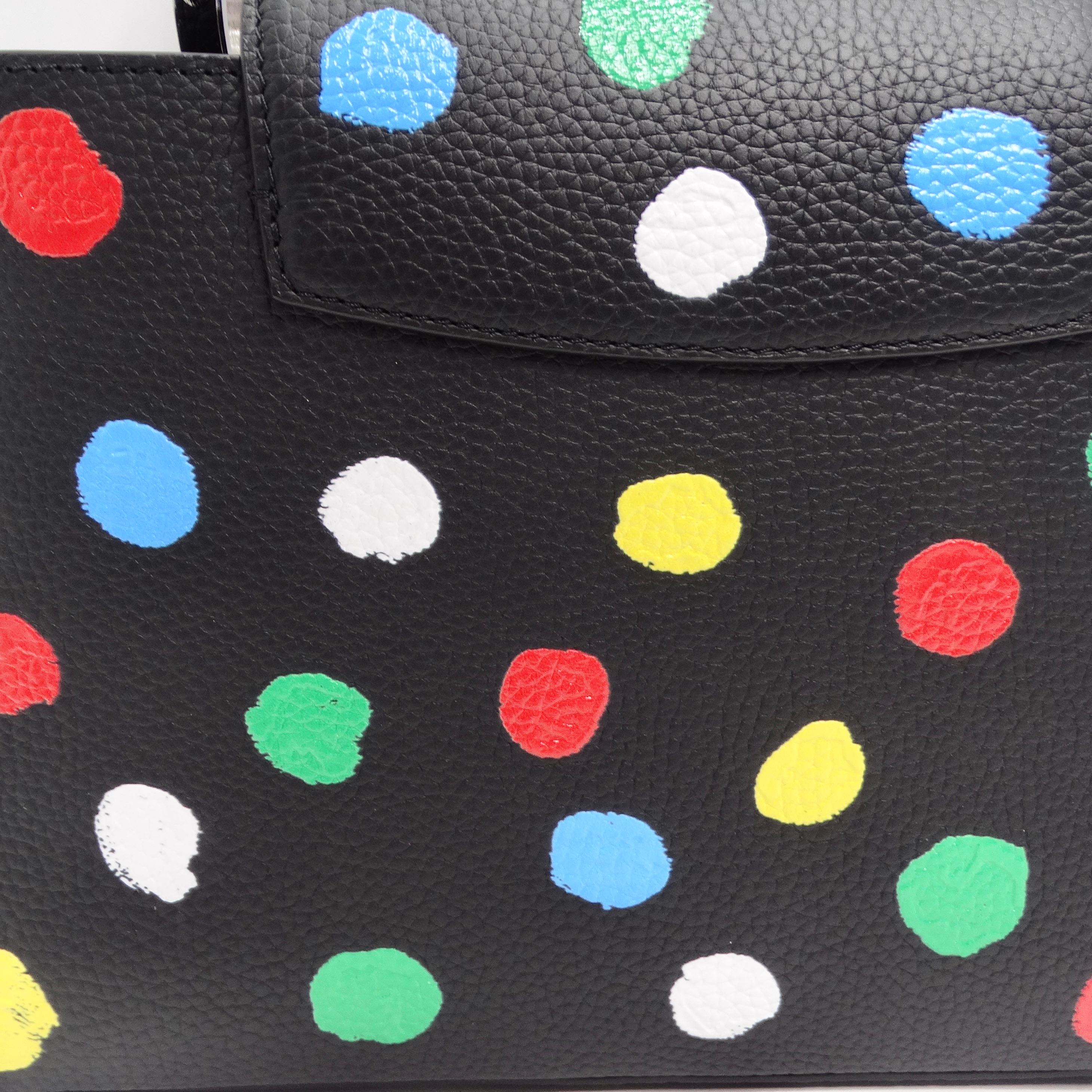 Louis Vuitton X Yayoi Kusama Infinity Dots Capucines MM Top-Handle Bag For Sale 2