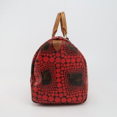 Louis Vuitton x Yayoi Kusama Limitierte Auflage Speedy 30 Roter Henkeltasche