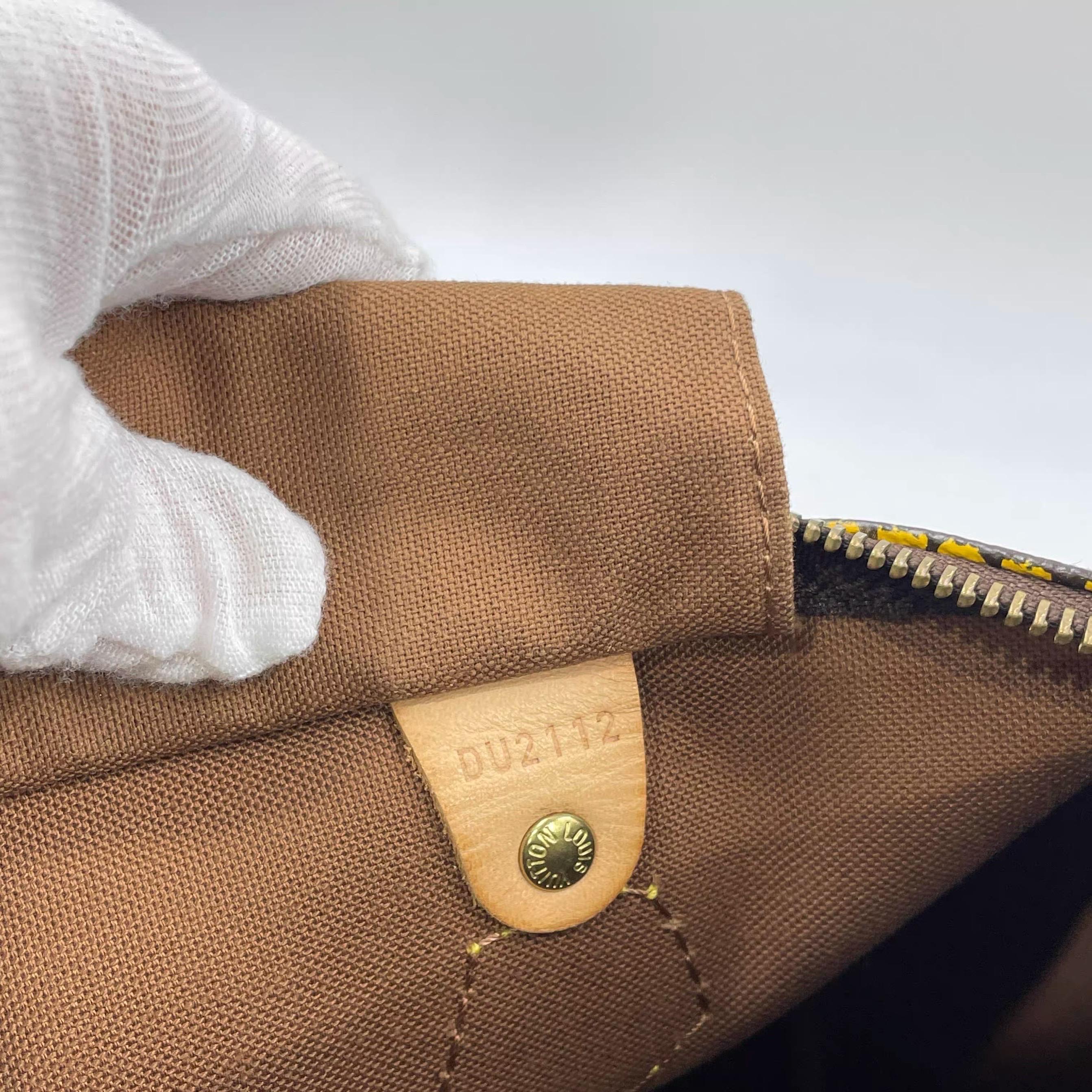 Louis Vuitton x Yayoi Kusama Edizione Limitata Speedy 30 Borsa a manico superiore gialla in vendita 11