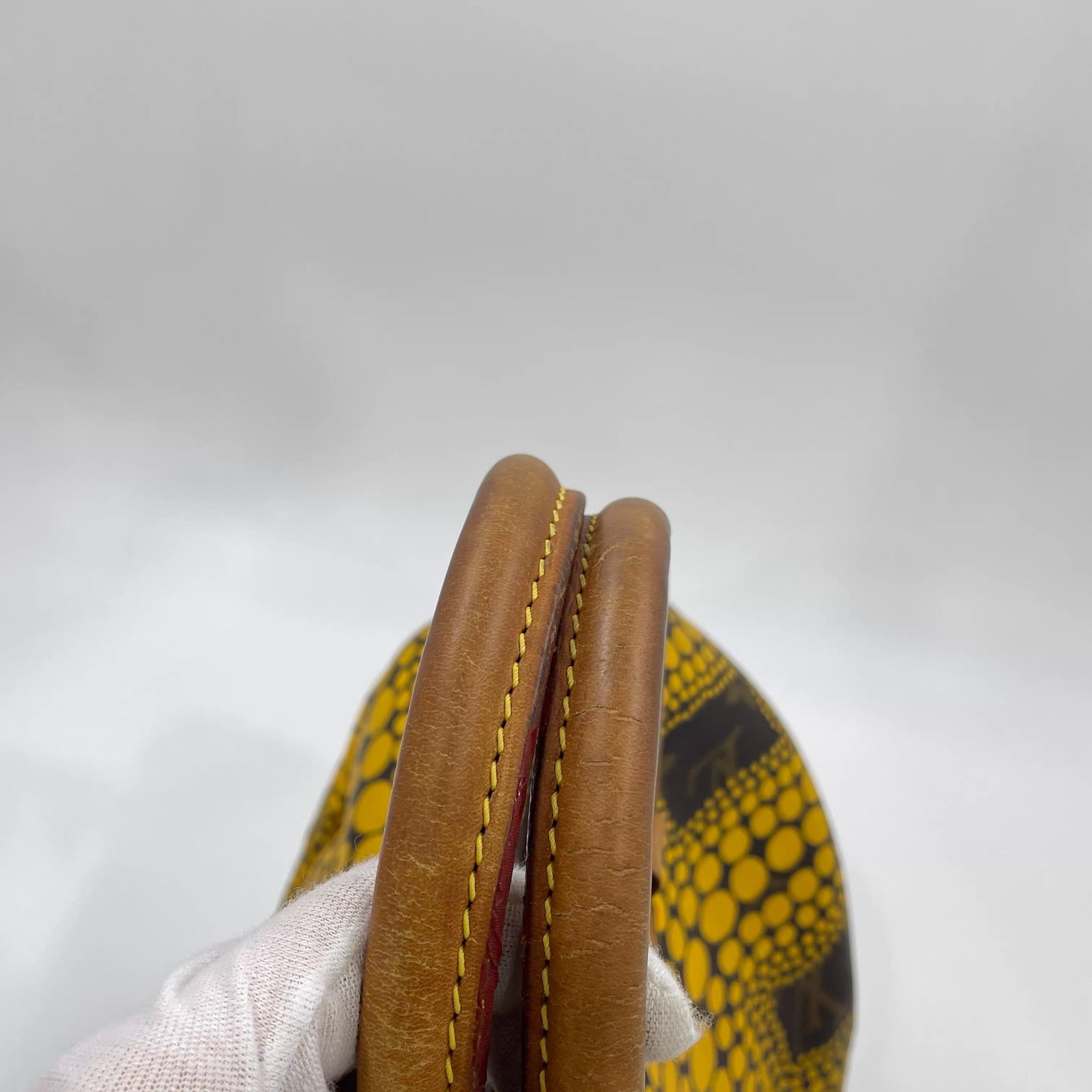 Louis Vuitton x Yayoi Kusama Edizione Limitata Speedy 30 Borsa a manico superiore gialla in vendita 14