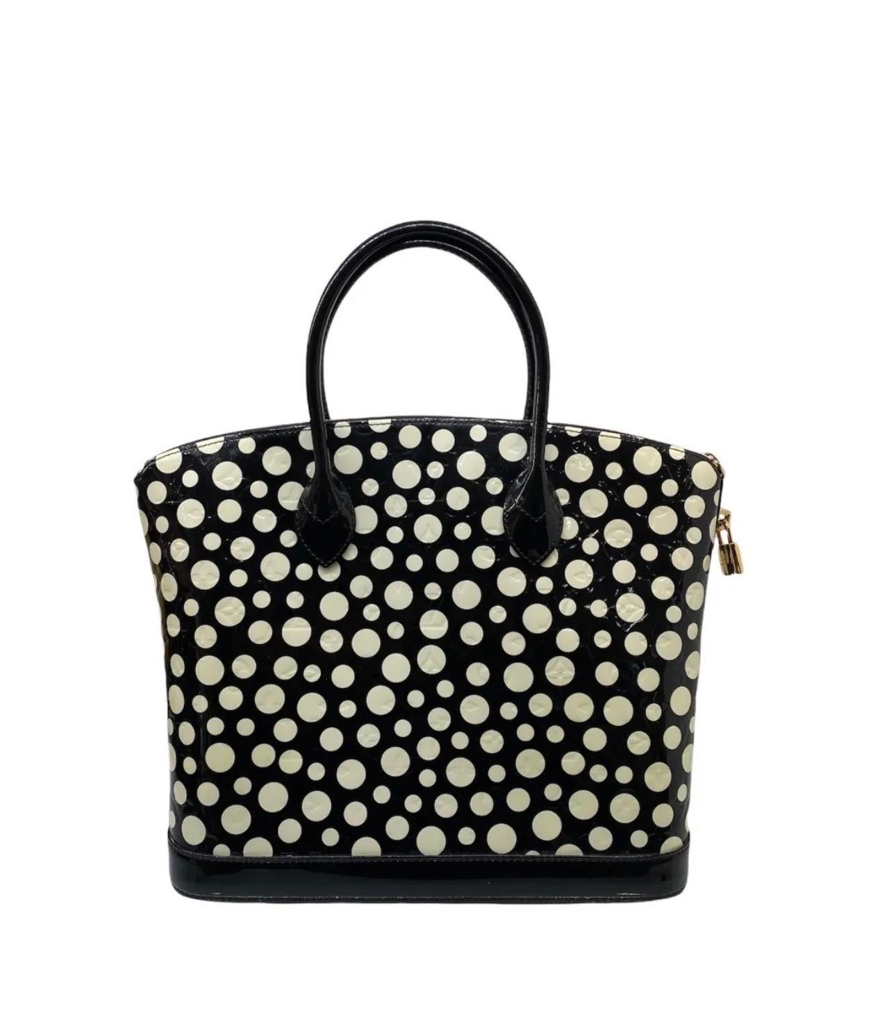 Louis Vuitton x Yayoi Kusama Lockit Limited Edition Top Handle Bag  In Excellent Condition In Torre Del Greco, IT