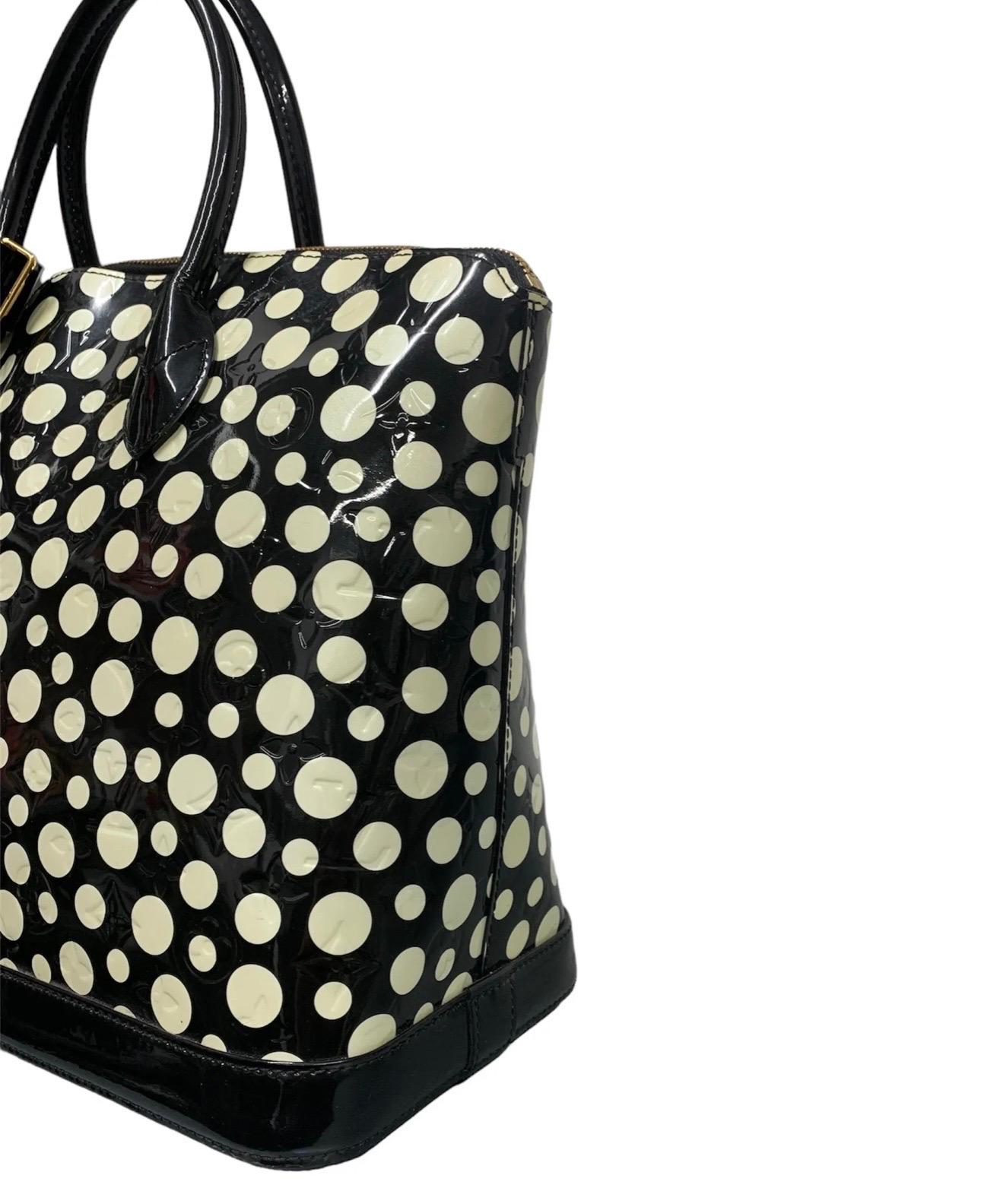 Women's Louis Vuitton x Yayoi Kusama Lockit Limited Edition Top Handle Bag 