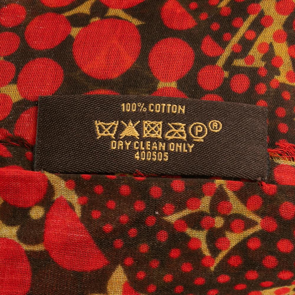 Louis Vuitton X Yayoi Kusama Logo Monogramm Waves Unendlichkeitsschal Damen