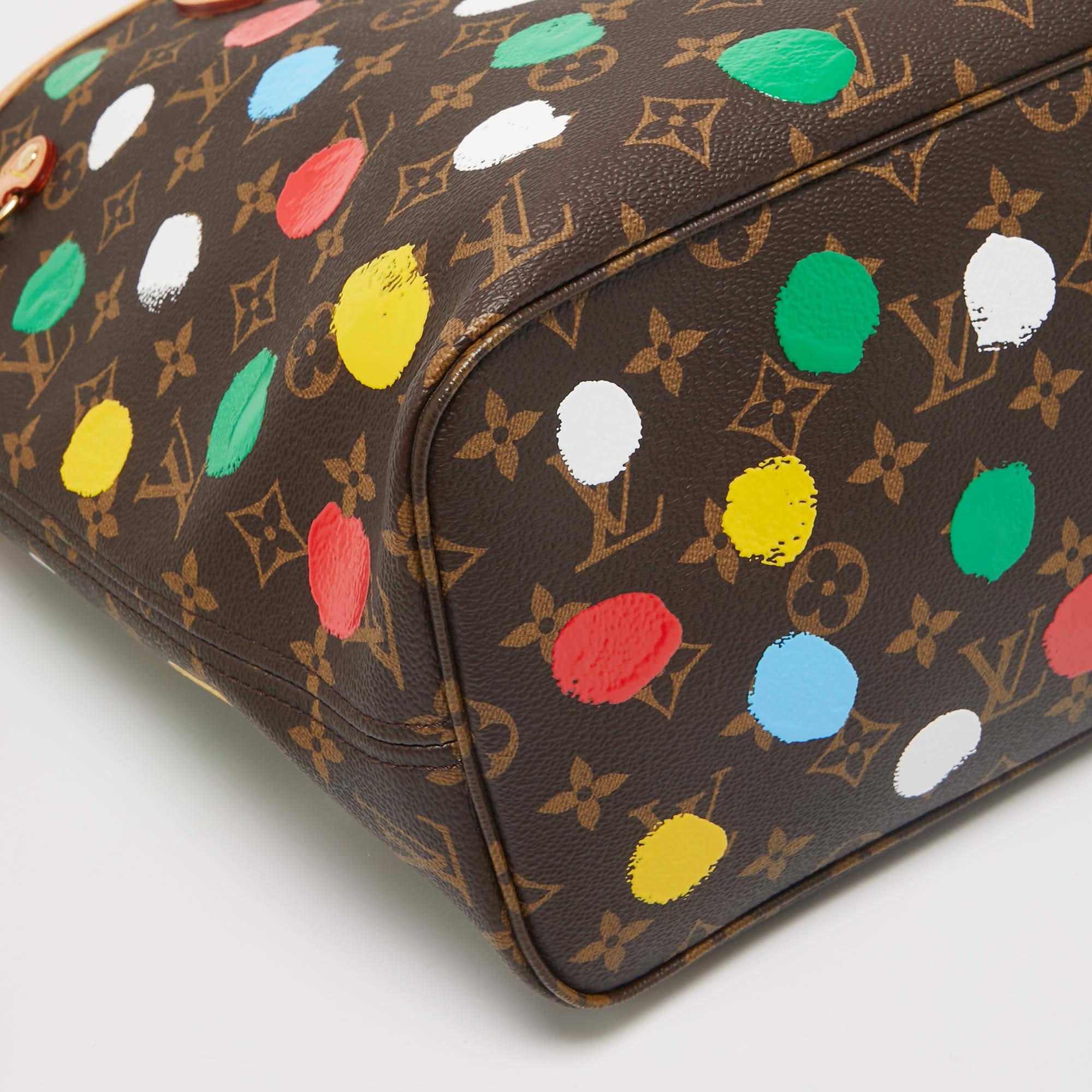 Louis Vuitton x Yayoi Kusama Monogram Dots Canvas Neverfull MM Bag 4