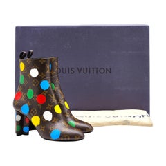 Louis Vuitton x Yayoi Kusama Monogram Dots Coated Ankle Boots EU 36 US 6 - NWB