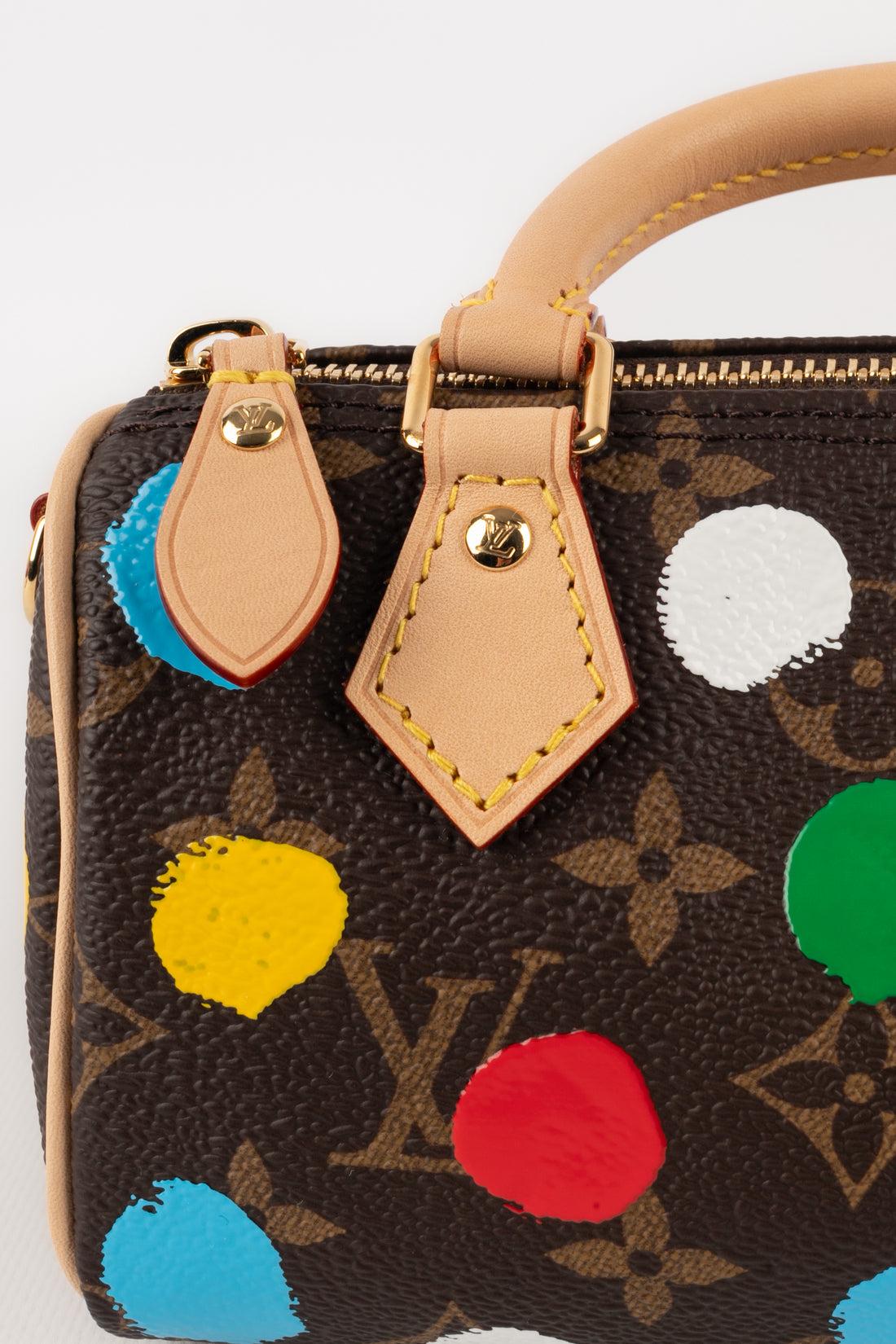 Women's Louis Vuitton x Yayoi Kusama Nano Speedy Monogram Bag, 2023