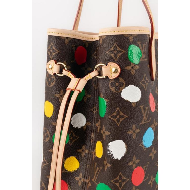 Louis Vuitton x Yayoi Kusama Neverfull Leather Bag, 2023 For Sale 1