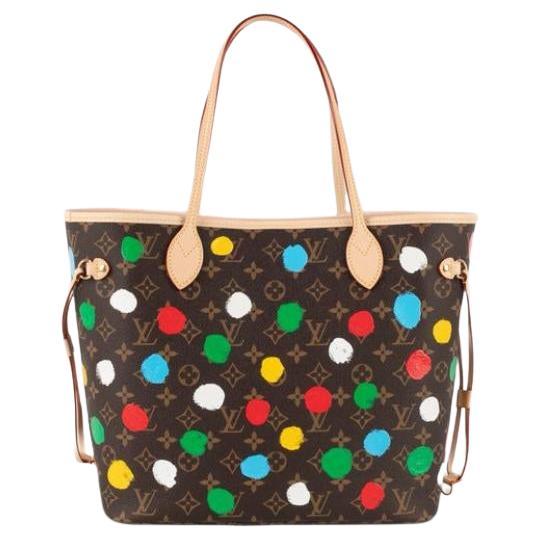 Louis Vuitton x Yayoi Kusama Neverfull Leather Bag, 2023 For Sale