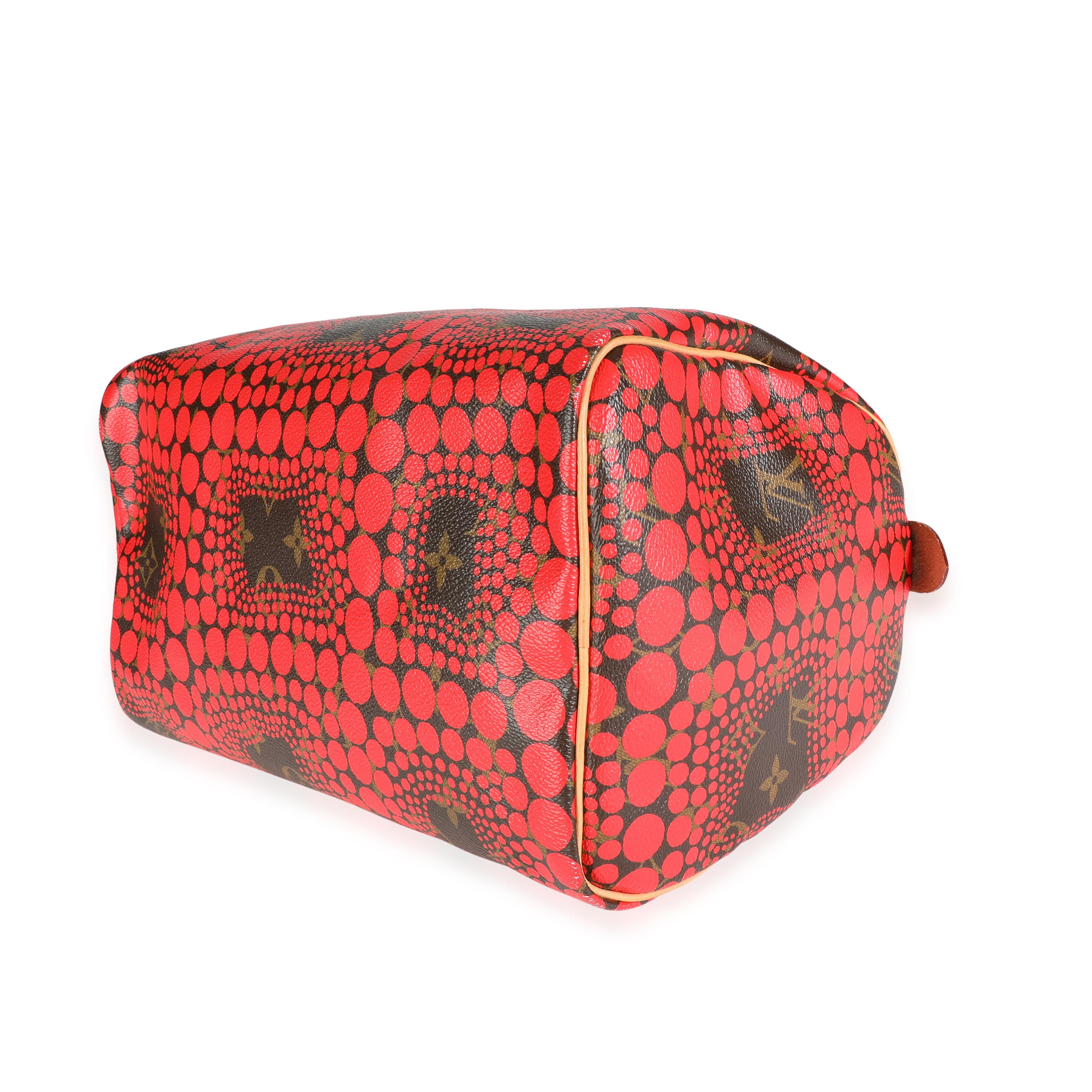 Louis Vuitton x Yayoi Kusama Red Infinity Dots Monogram Canvas Speedy 30 In Excellent Condition In New York, NY