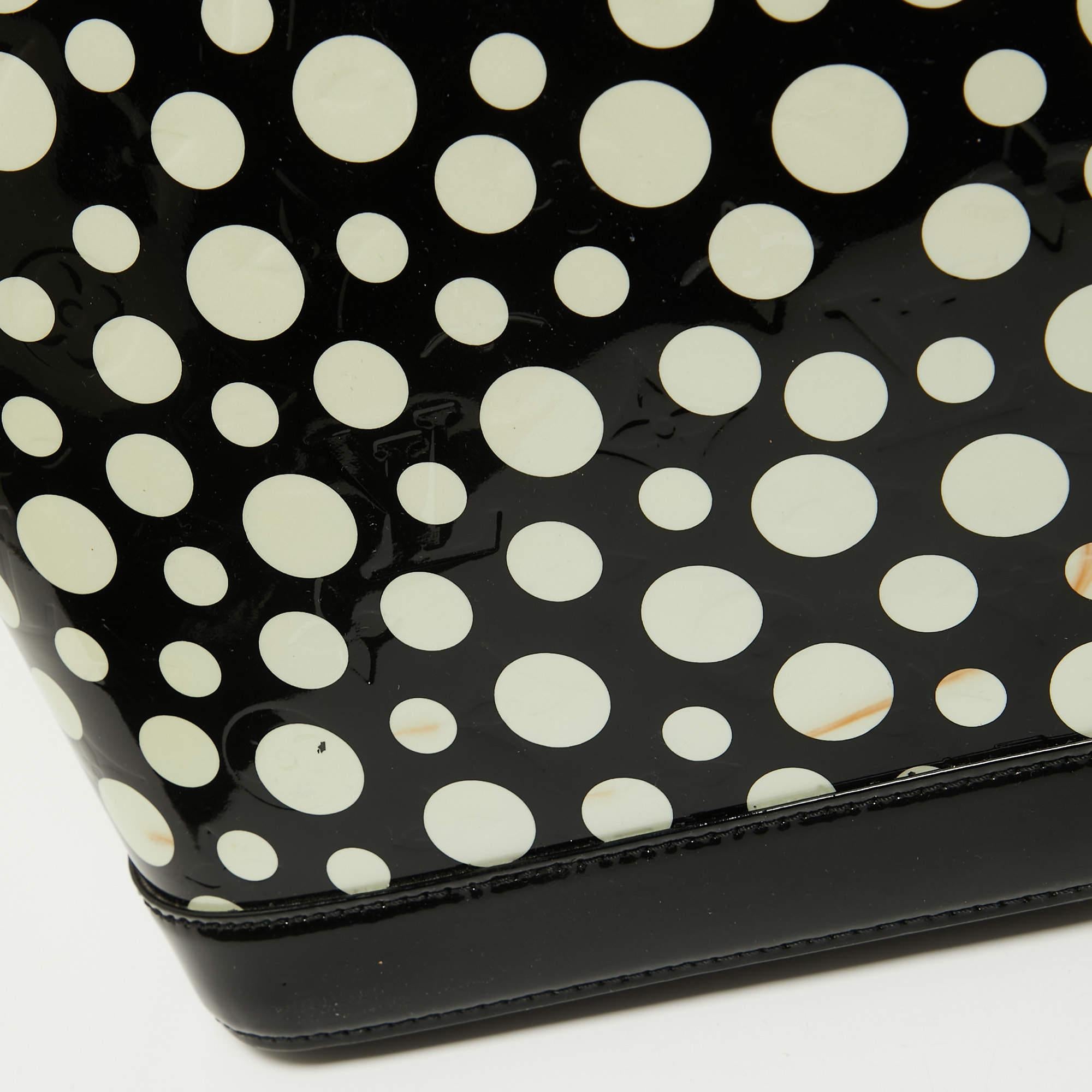 Louis Vuitton x Yayoi Kusama Vernis Infinity Dots Lockit MM Bag 7