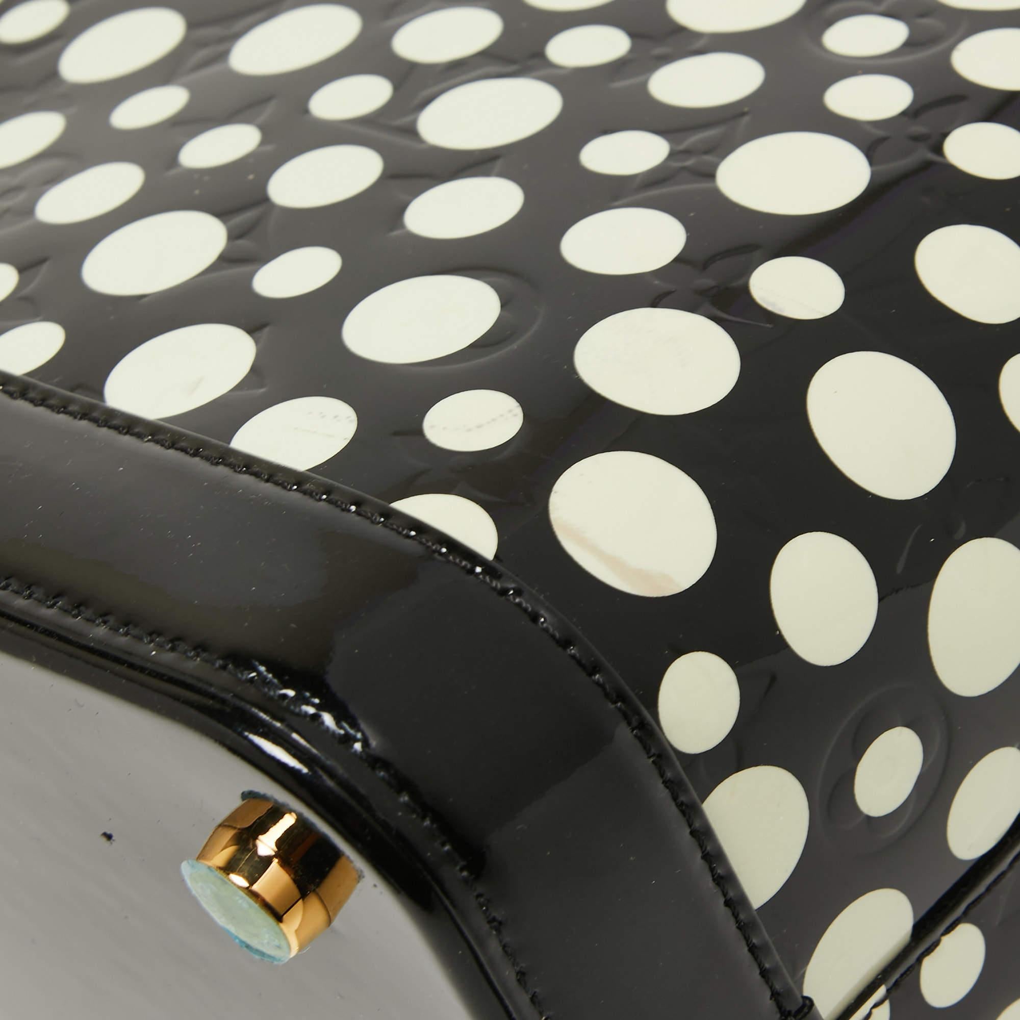 Louis Vuitton x Yayoi Kusama Vernis Infinity Dots Lockit MM Bag 4