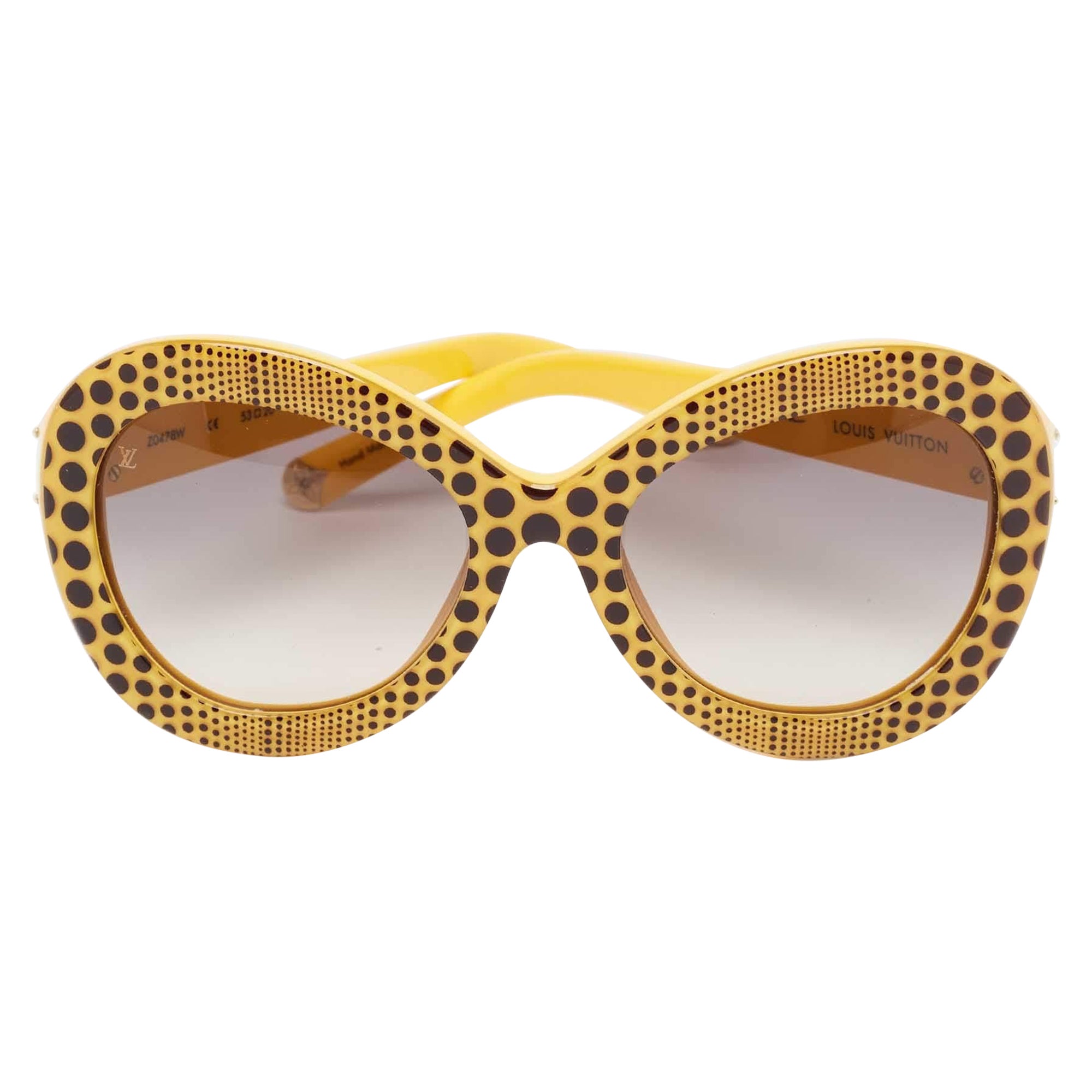 Louis Vuitton x Yayoi Kusama Yellow/Black Gradient Z0478W Oversized Sunglasses
