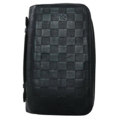 Louis Vuitton XL Black Damier Infini Leather Atoll Wallet Organizer Travel862884