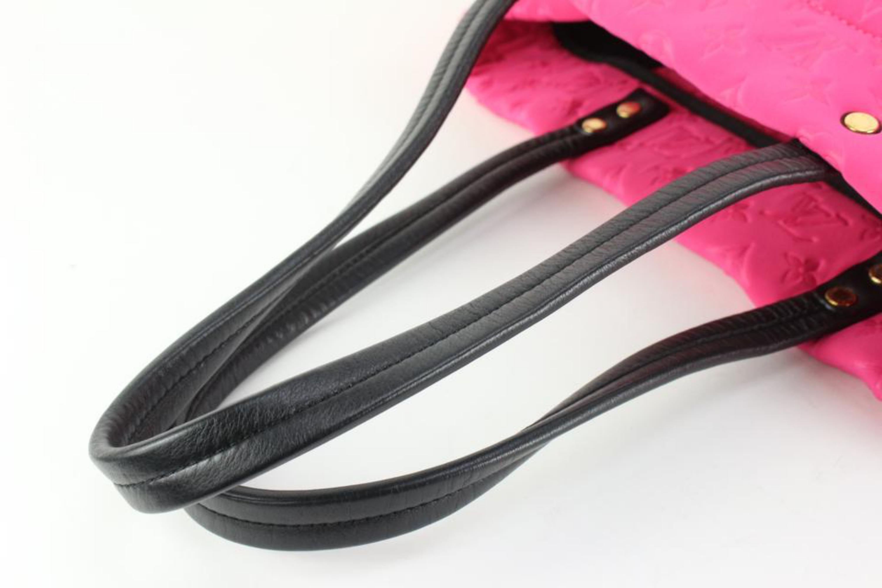 Louis Vuitton XL Fuchsia Rosa Scuba Neverfull GM Neopren Tote Bag 40lz54s 4