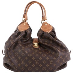 Louis Vuitton XL Hobo Monogram Canvas and Alligator