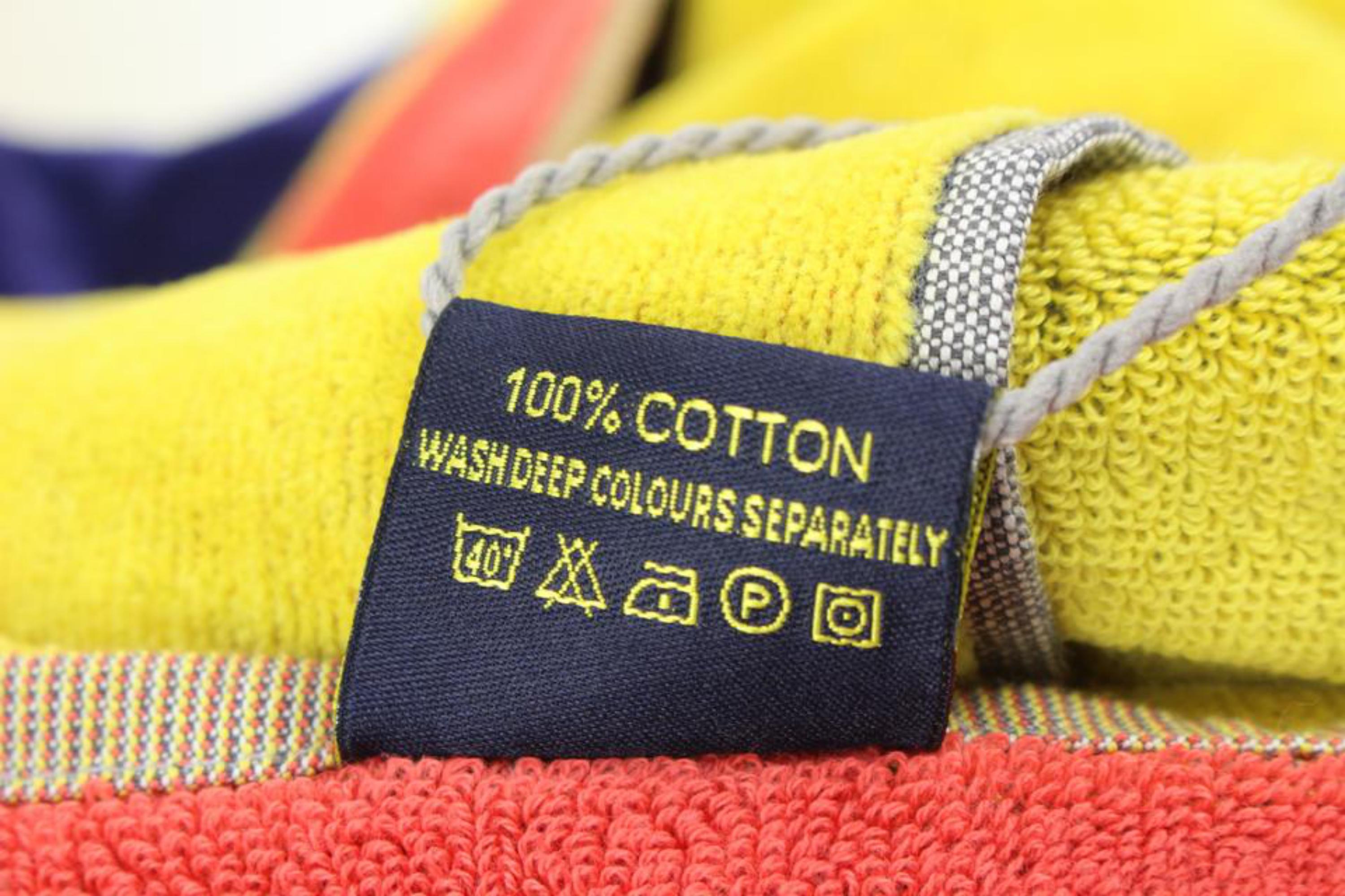 Louis Vuitton XL Huge Blue x Yellow x Red 2003 Auckland LV Cup Towel Throw 77lz422s
Made In: France
Measurements: Length:  76.5