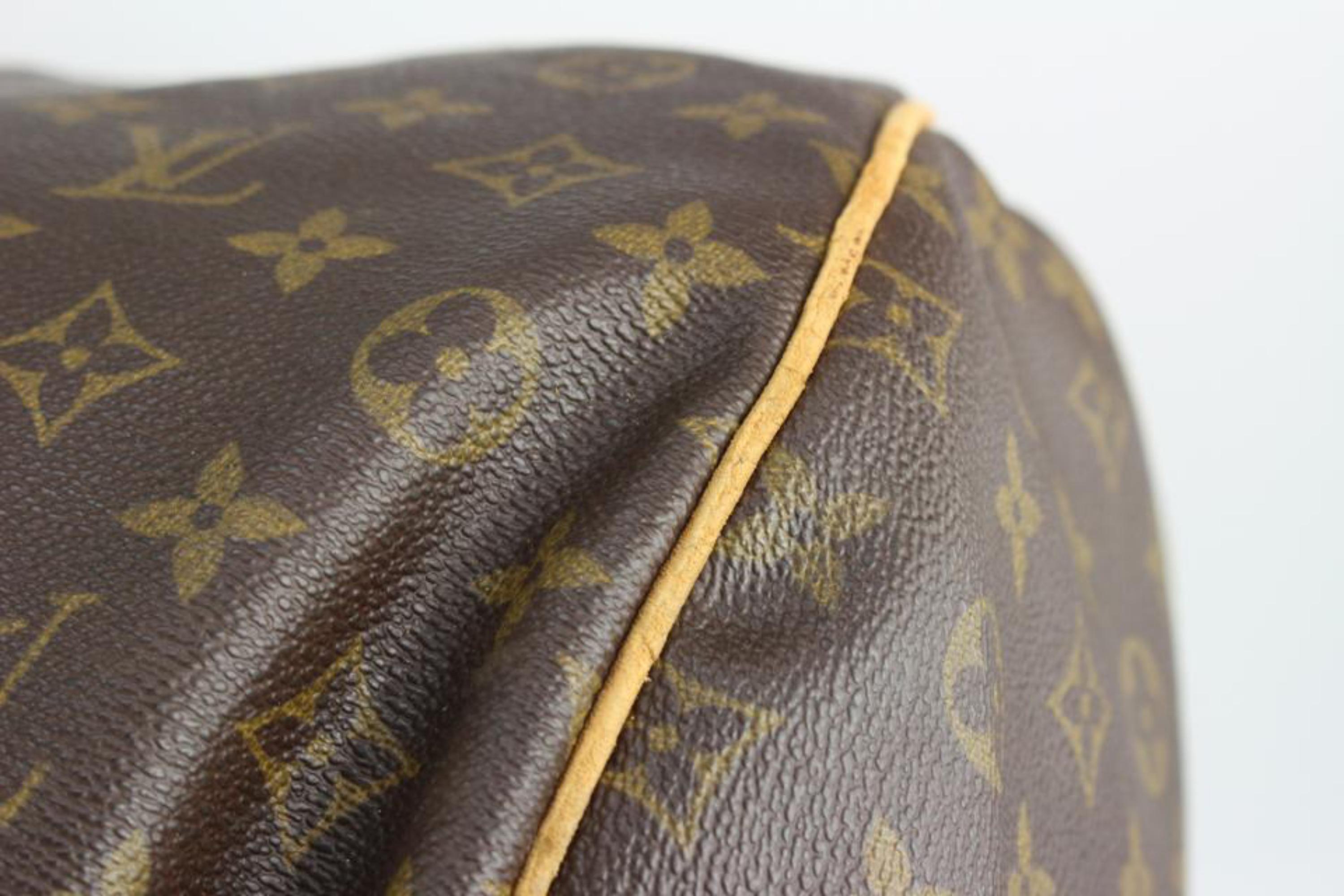 Brown Louis Vuitton XL Monogram Keepall Sac Polochon 70 Boston Duffle Bag 1027lv6