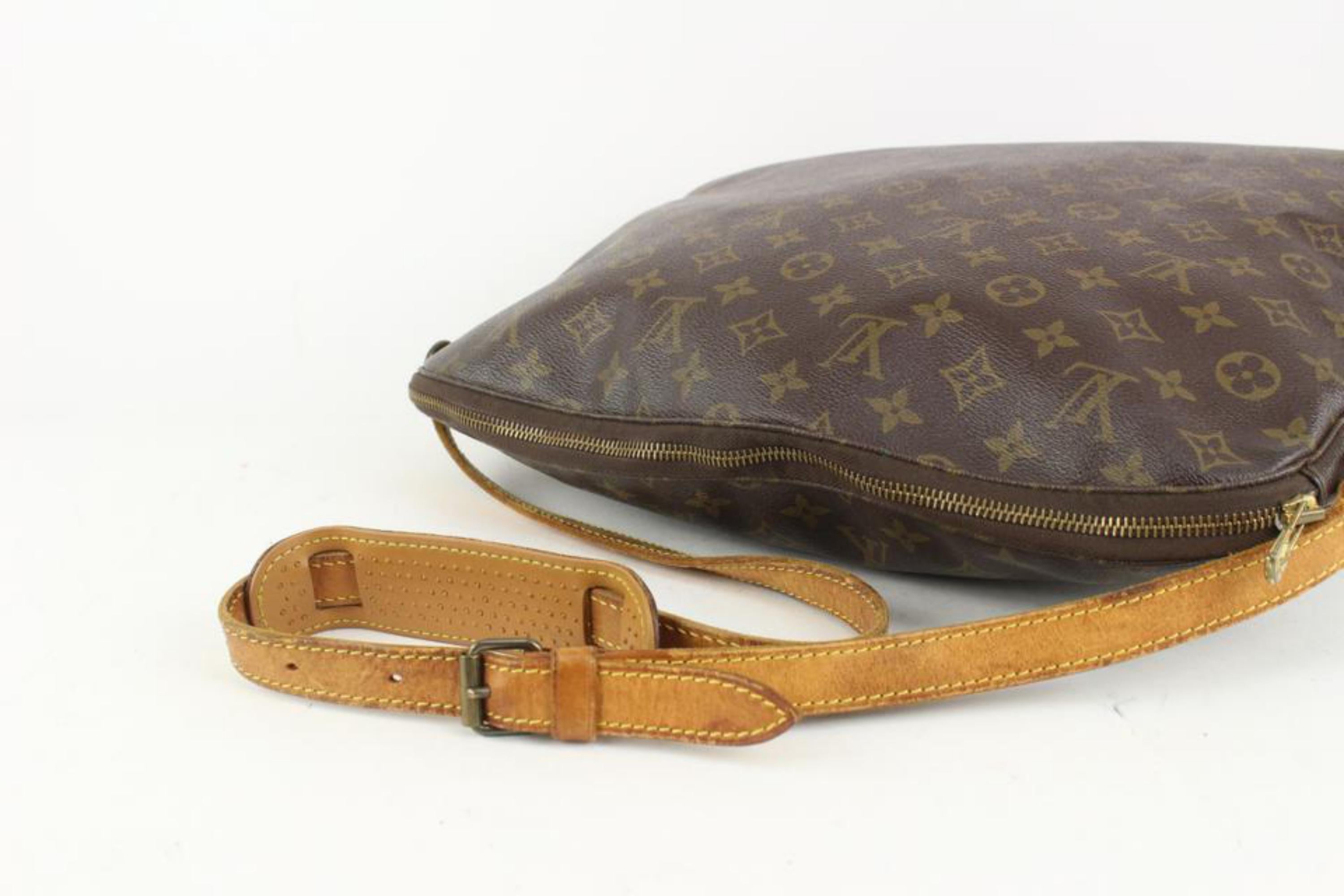 Women's Louis Vuitton XL Monogram Sac Ballade Promenade Zip Hobo Shoulder Bag 1026lv51
