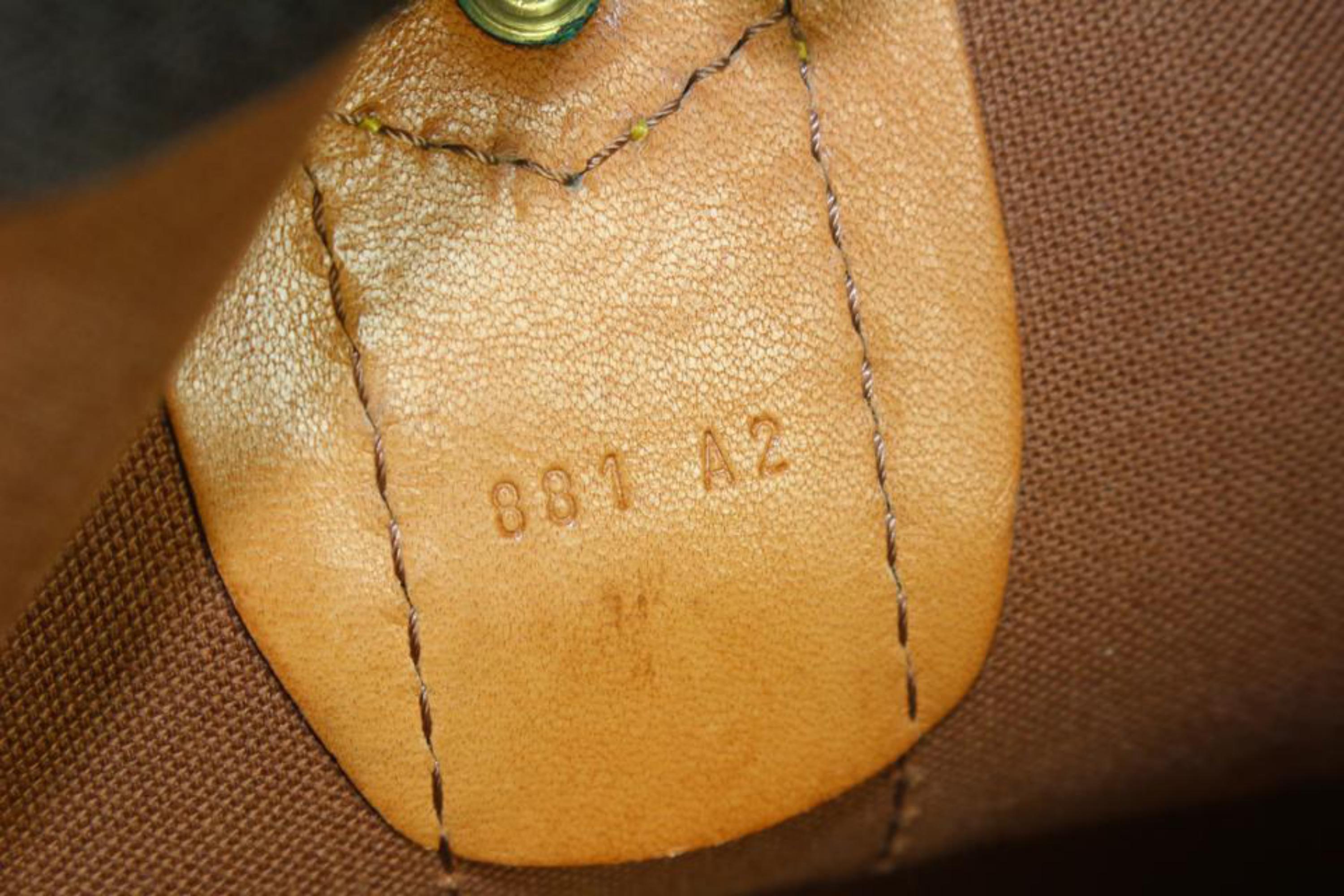 Louis Vuitton XL Monogram Sac Polochon 70 Bandouliere Keepall 16LV1104 im Angebot 5
