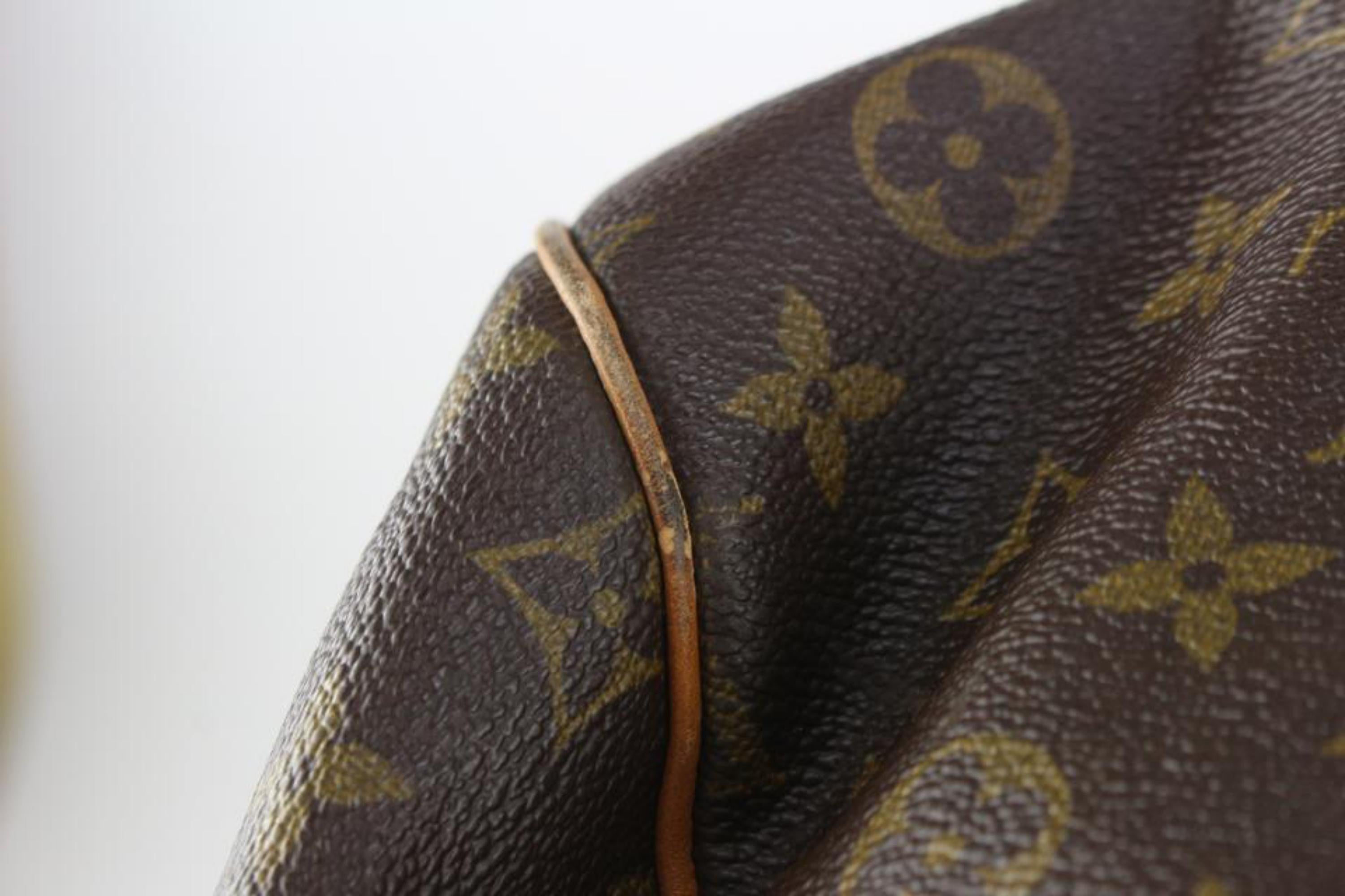 Louis Vuitton XL Monogram Sac Polochon 70 Bandouliere Keepall 16LV1104 (Braun) im Angebot