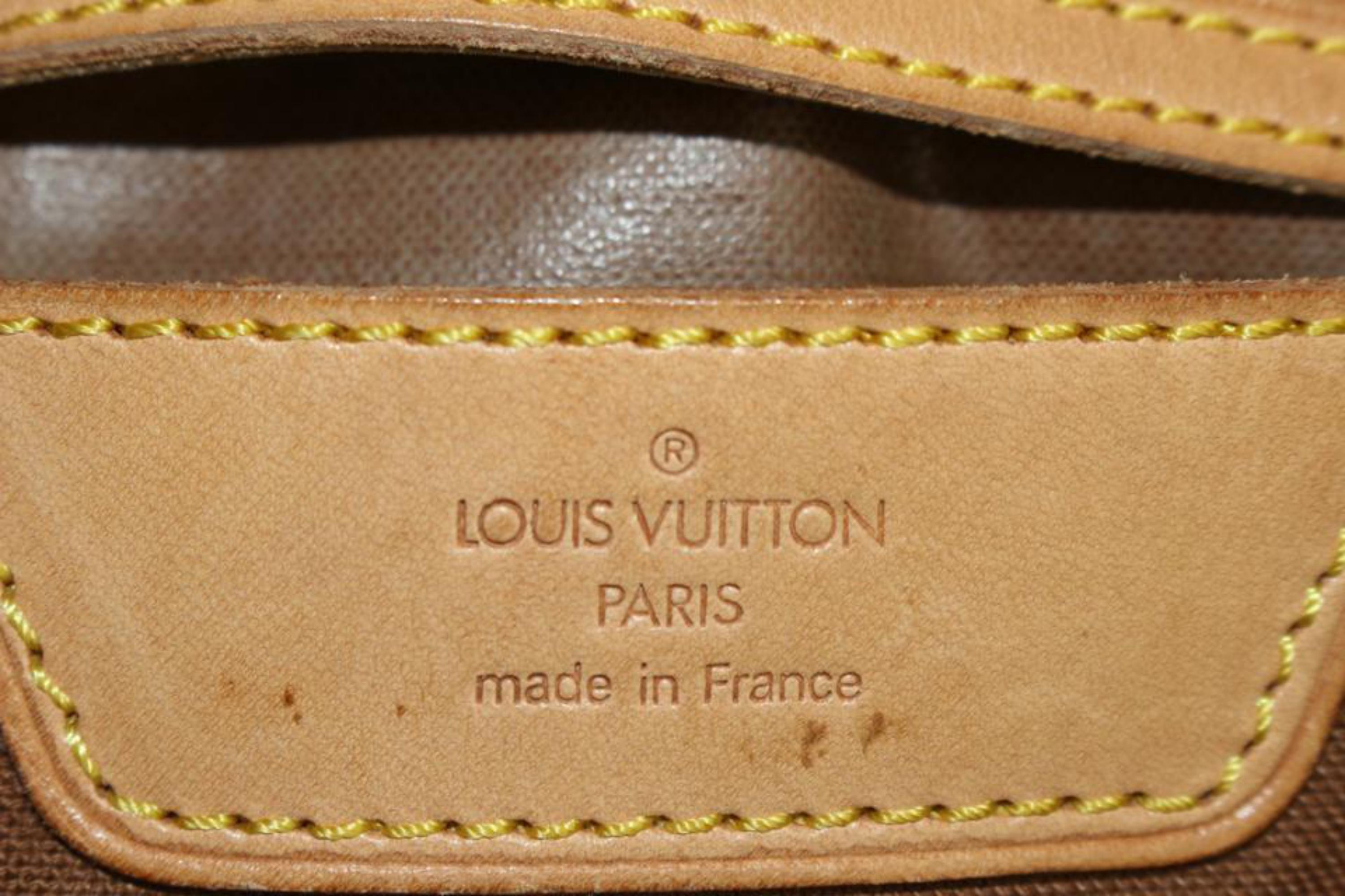 Gris Sac à main Louis Vuitton XL Monogram Polochon 70 Plus Grand Keepall  s329lk18 en vente