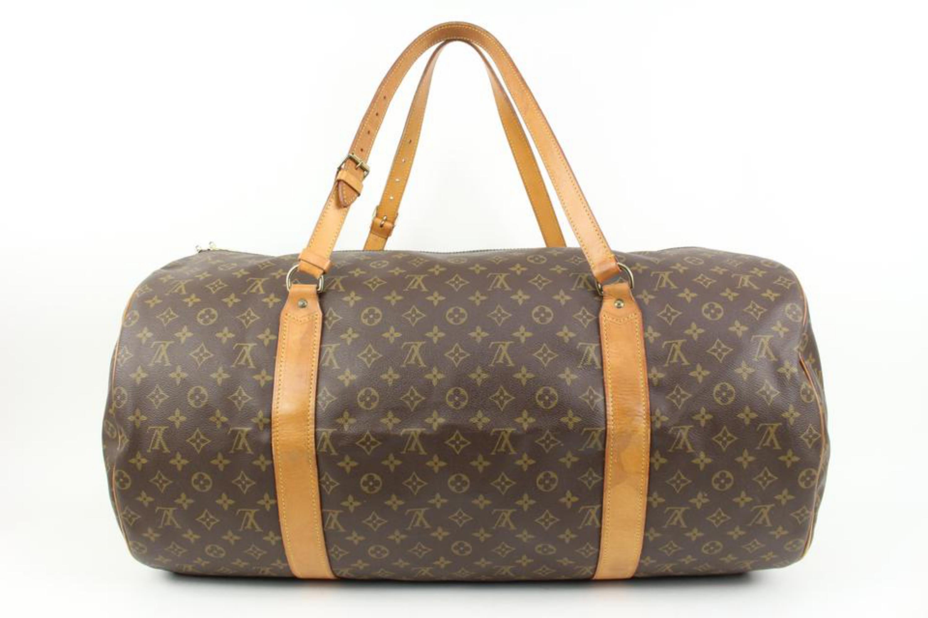 Louis Vuitton XL Monogram Sac Polochon 70 Keepall più grande  s329lk18 in vendita 3