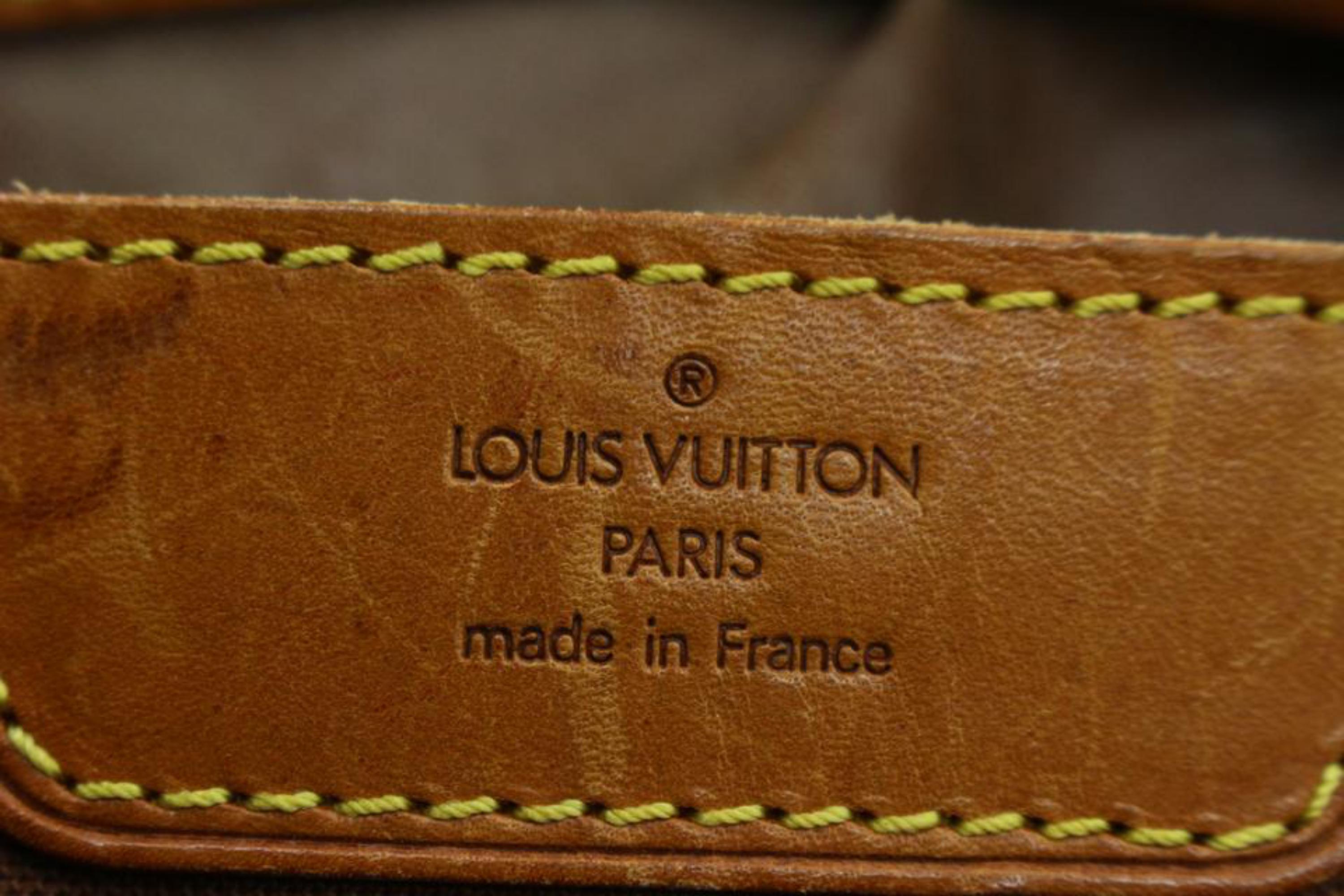 Gray Louis Vuitton XL Monogram Sac Polochon 70 Keepall Bandouliere s214lv89